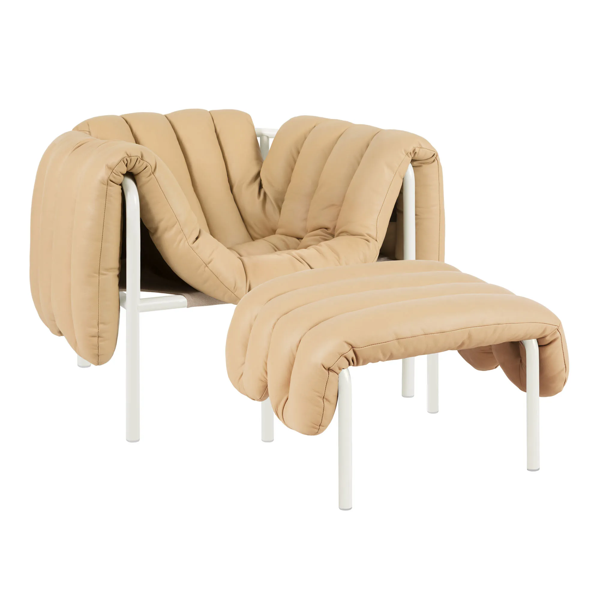 Puffy Lounge Chair + Ottoman - 1