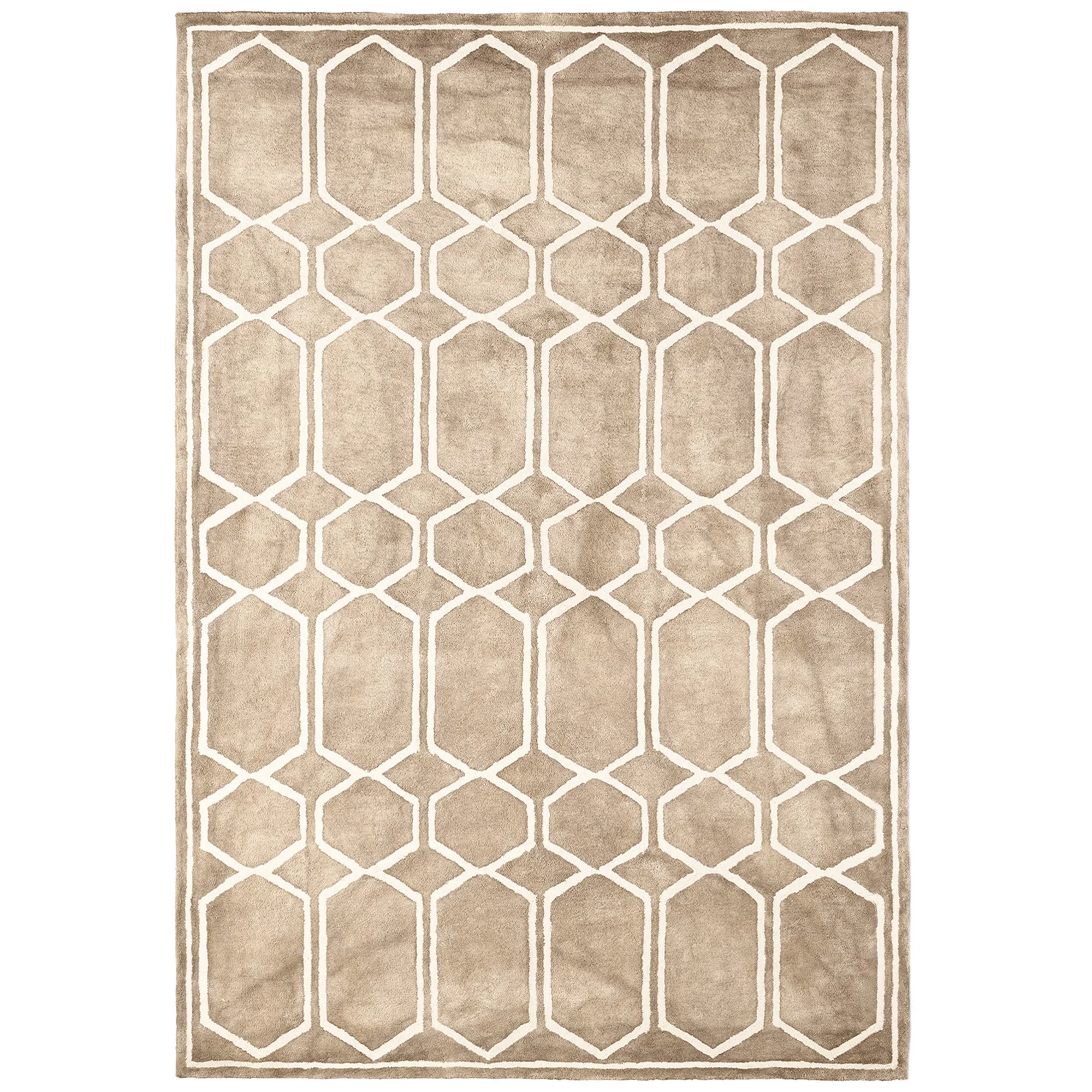 Tie Dye Beige ullteppe - 1
