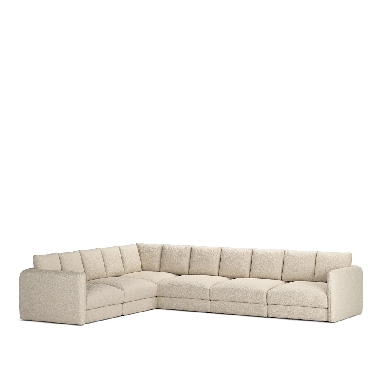 Pavarotti 6-Seater Corner, Fixed Cover, Cushion Variant 02, Sienna Tonal 10