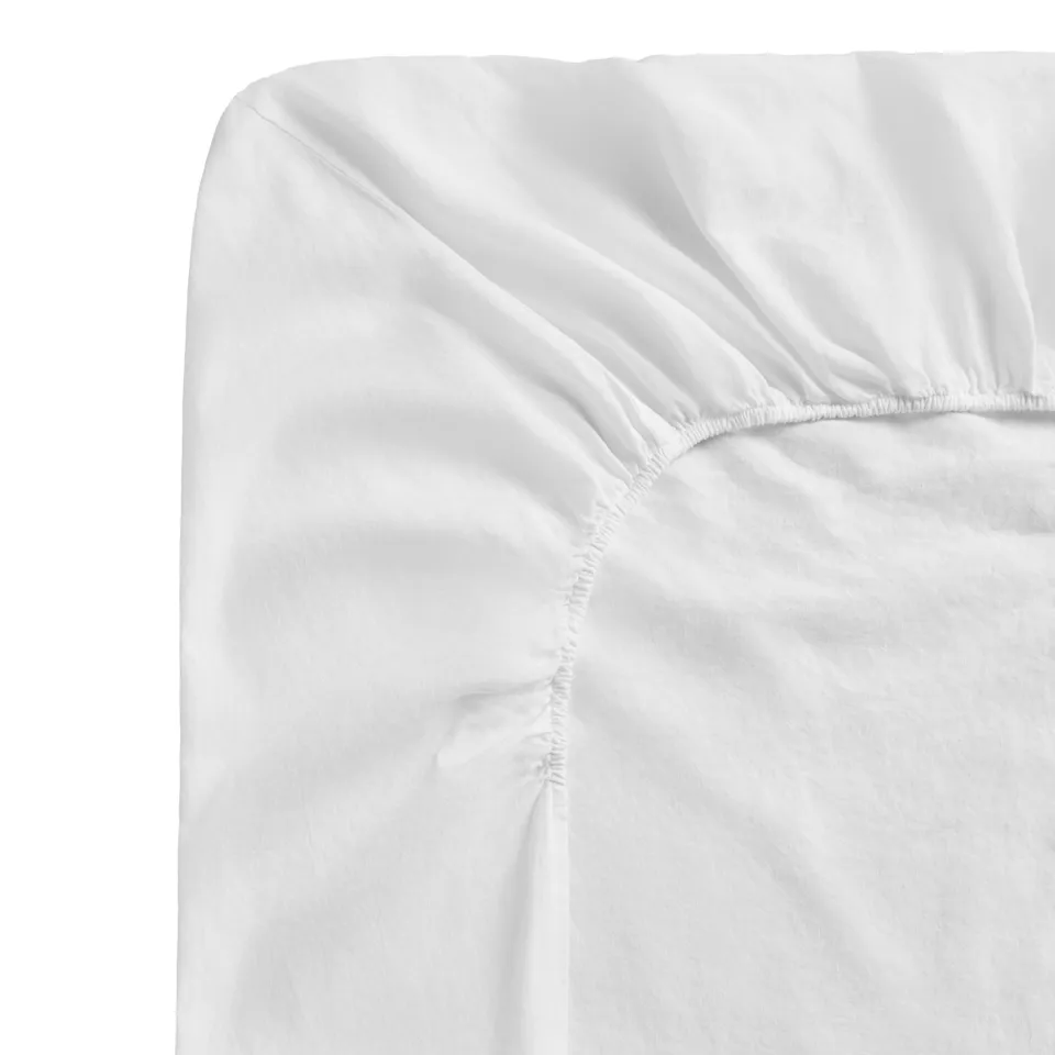 Linen Blend Crisp White laken