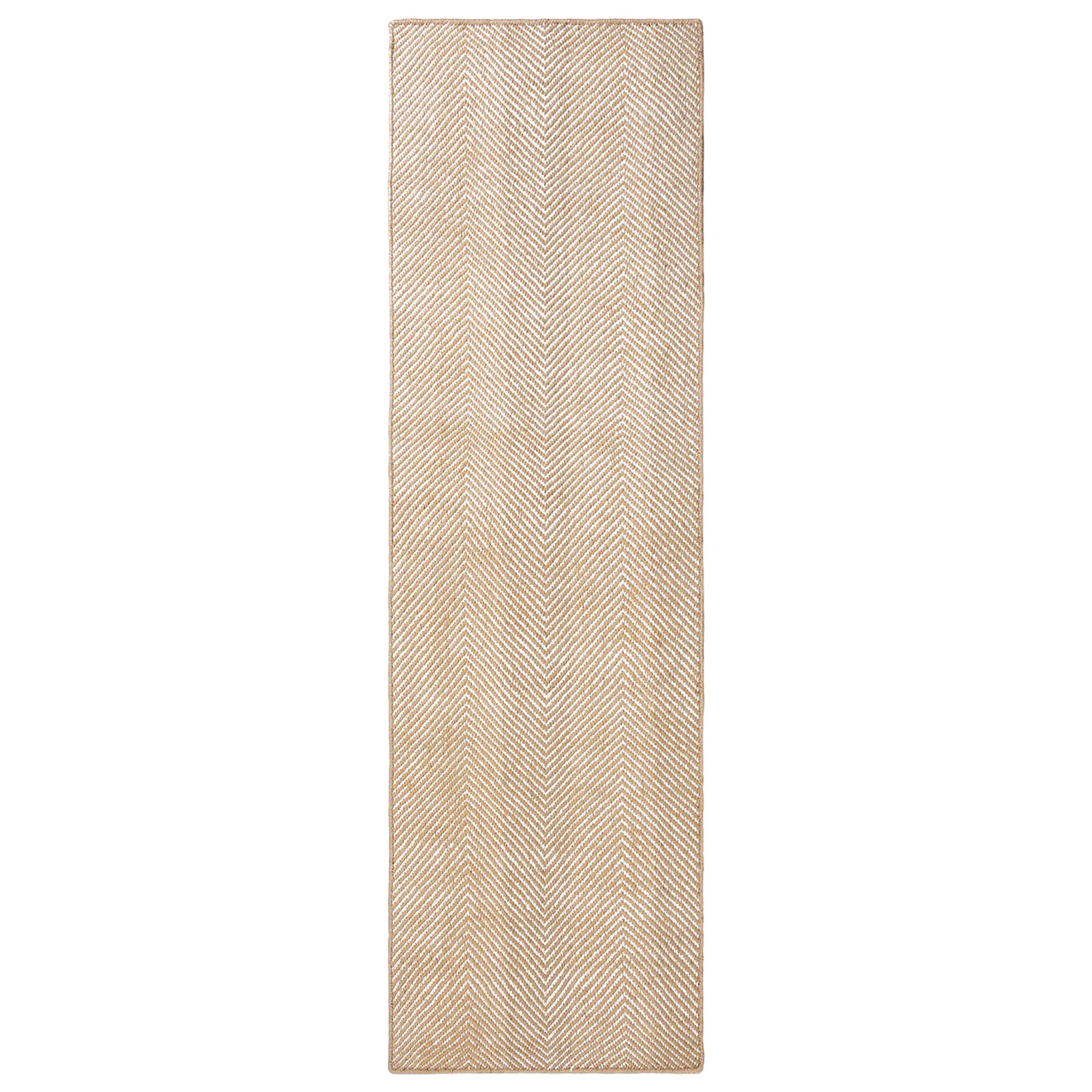 Jute Herringbone Natural/Cream teppe - 1