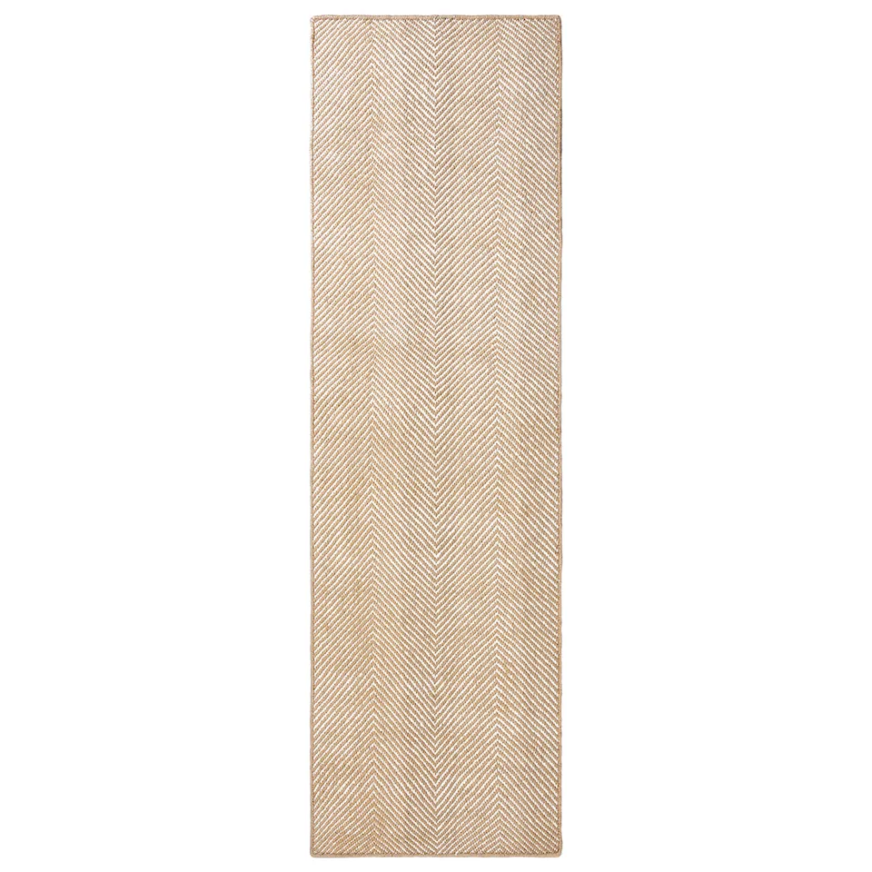 Jute Herringbone Natural/Cream teppe