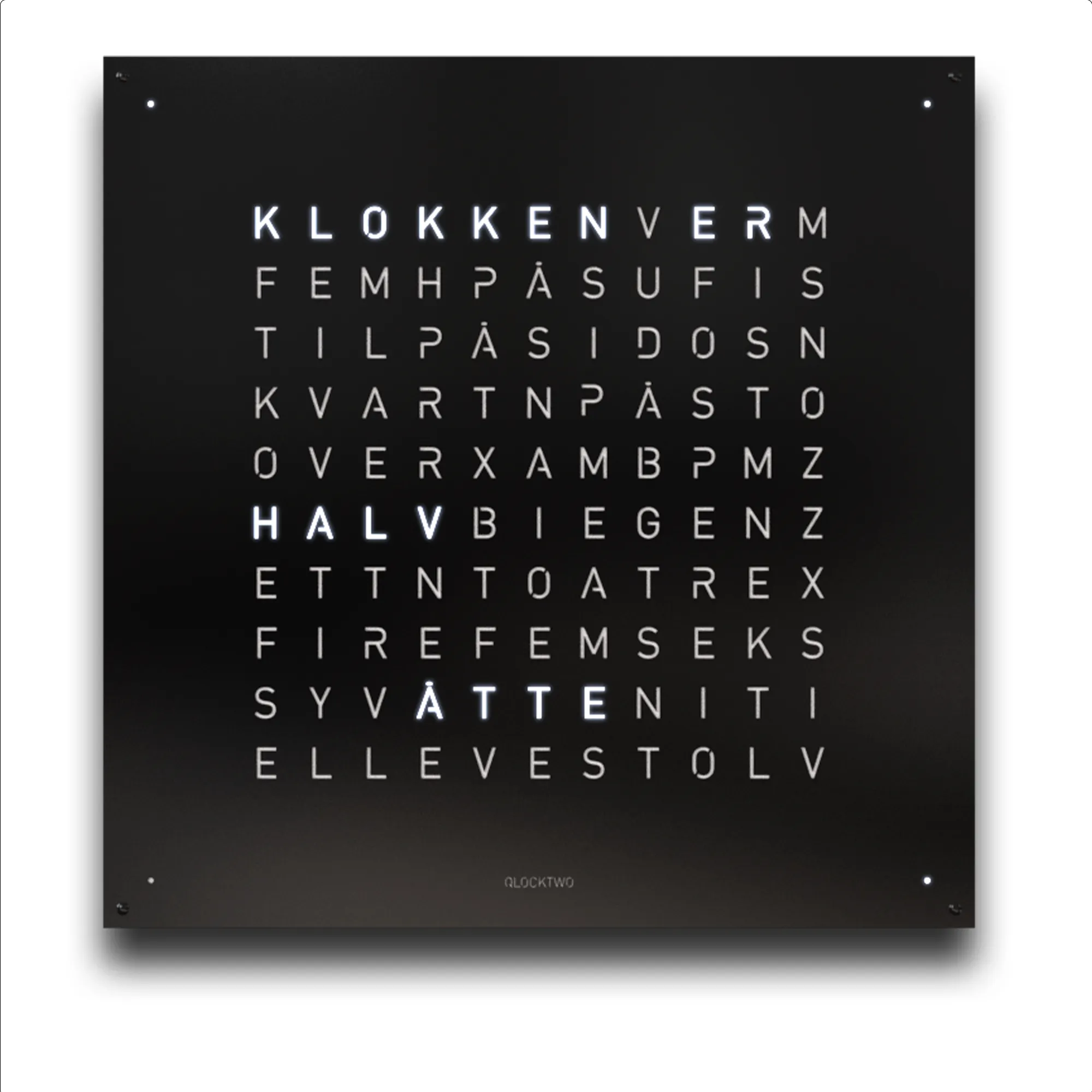 Qlocktwo Earth 90 Creator's Edition – Black Pepper - 1