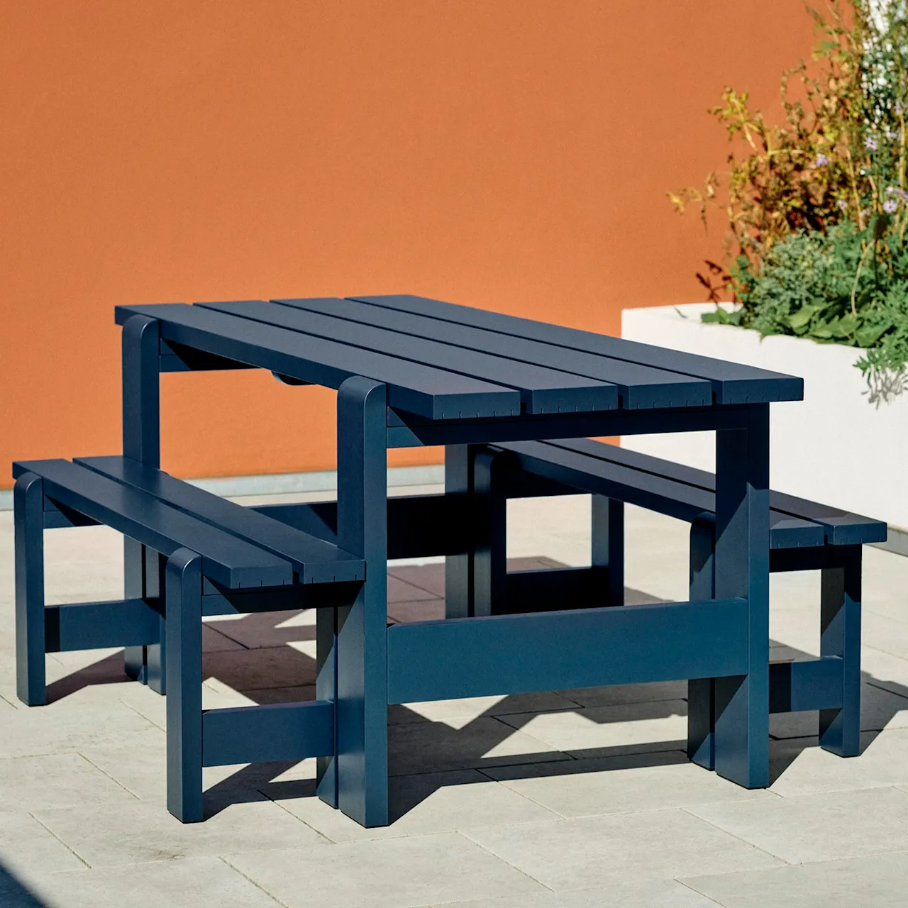 Weekday Bench 190x32 cm / Steel Blue