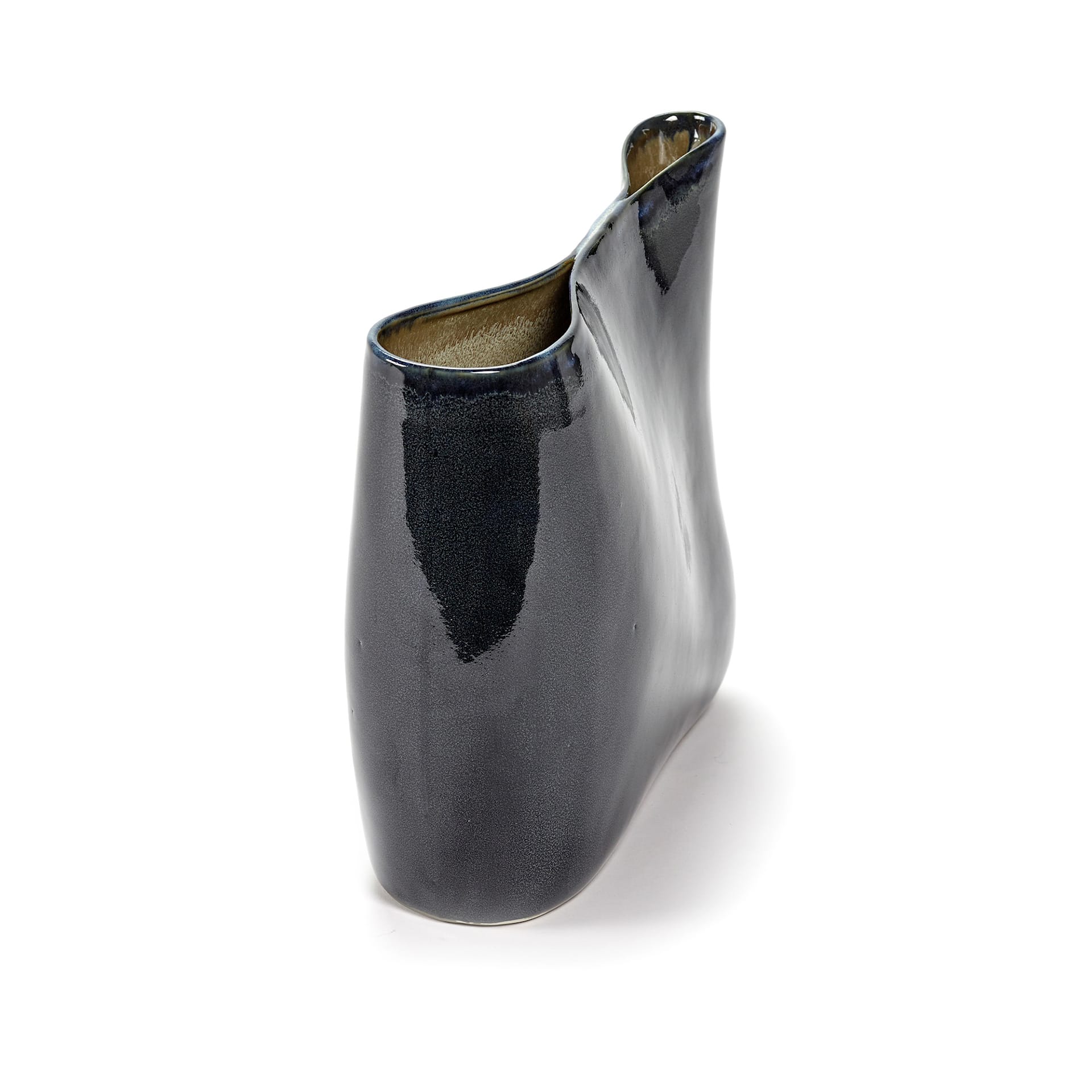 Vase Terres Low, Dark Blue/Misty Grey - Serax - NO GA