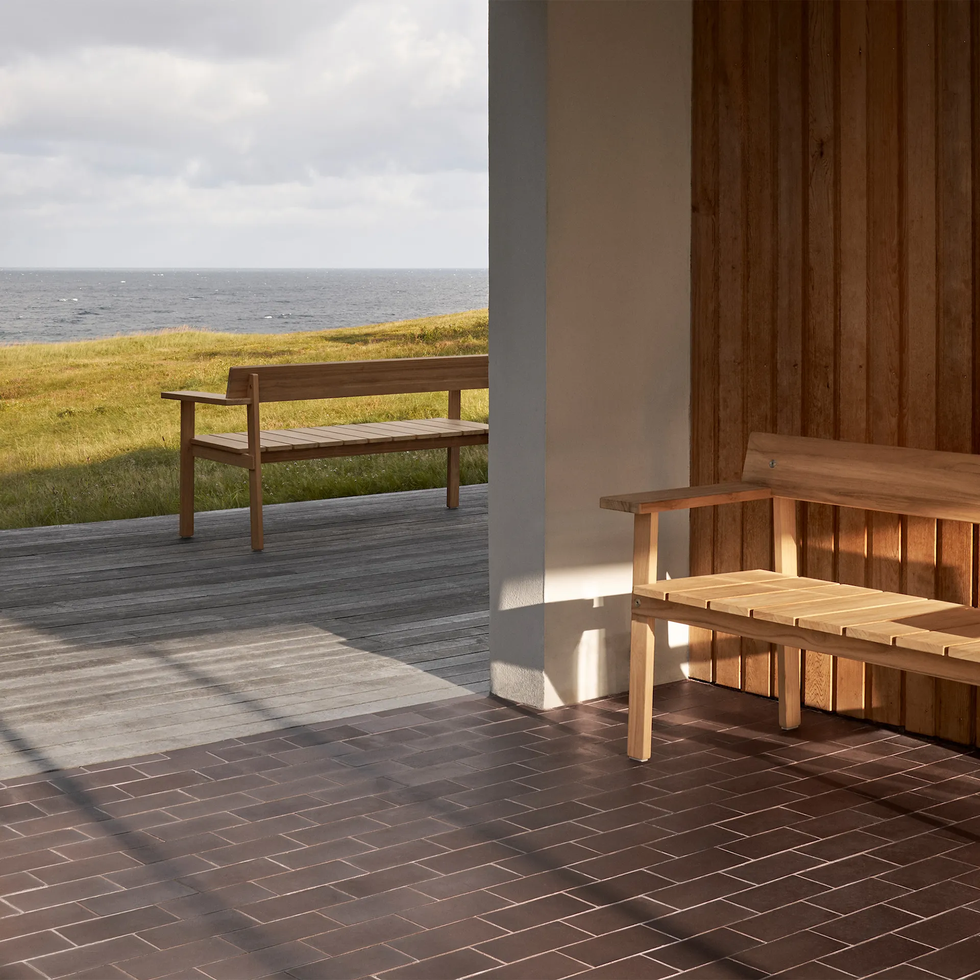 GL101 Timbur Outdoor Bench, Ubehandlet teak - Carl Hansen - NO GA