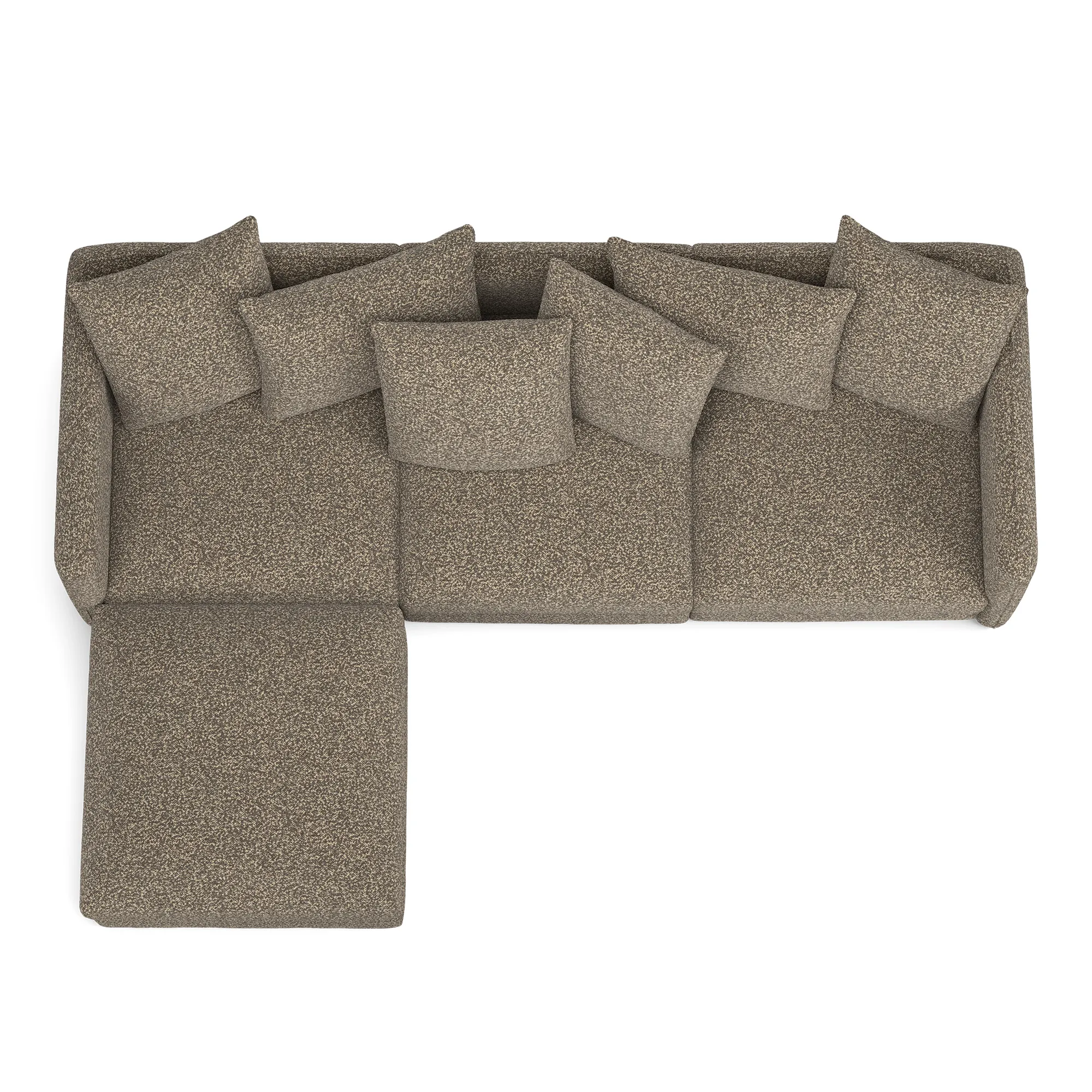 Pavarotti 01 3-seters sofa med fotskammel - 8