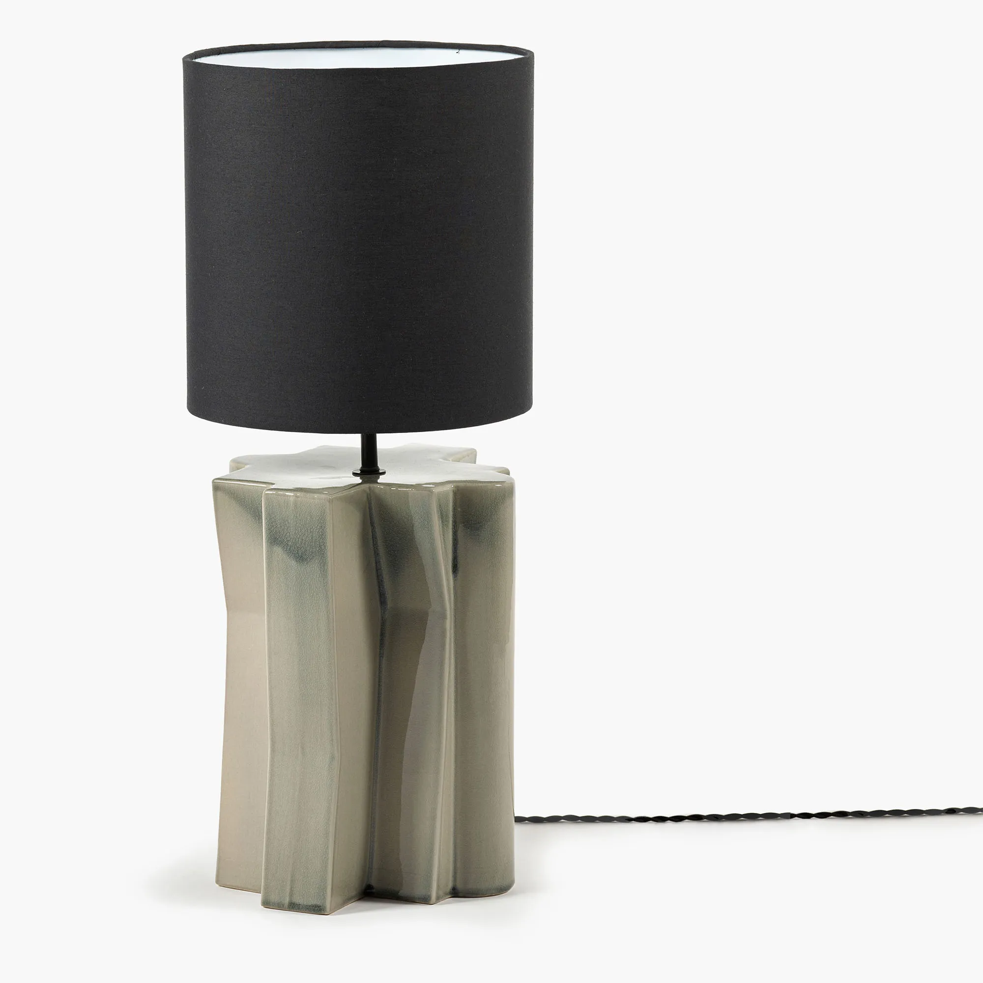 Bordlampe °2 grå - svart yucca