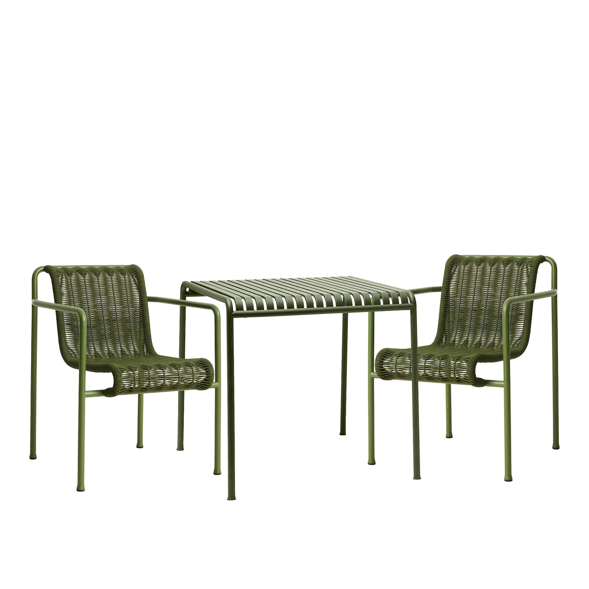 Palissade cord spisegruppe med bord & 2 karmstoler - 1