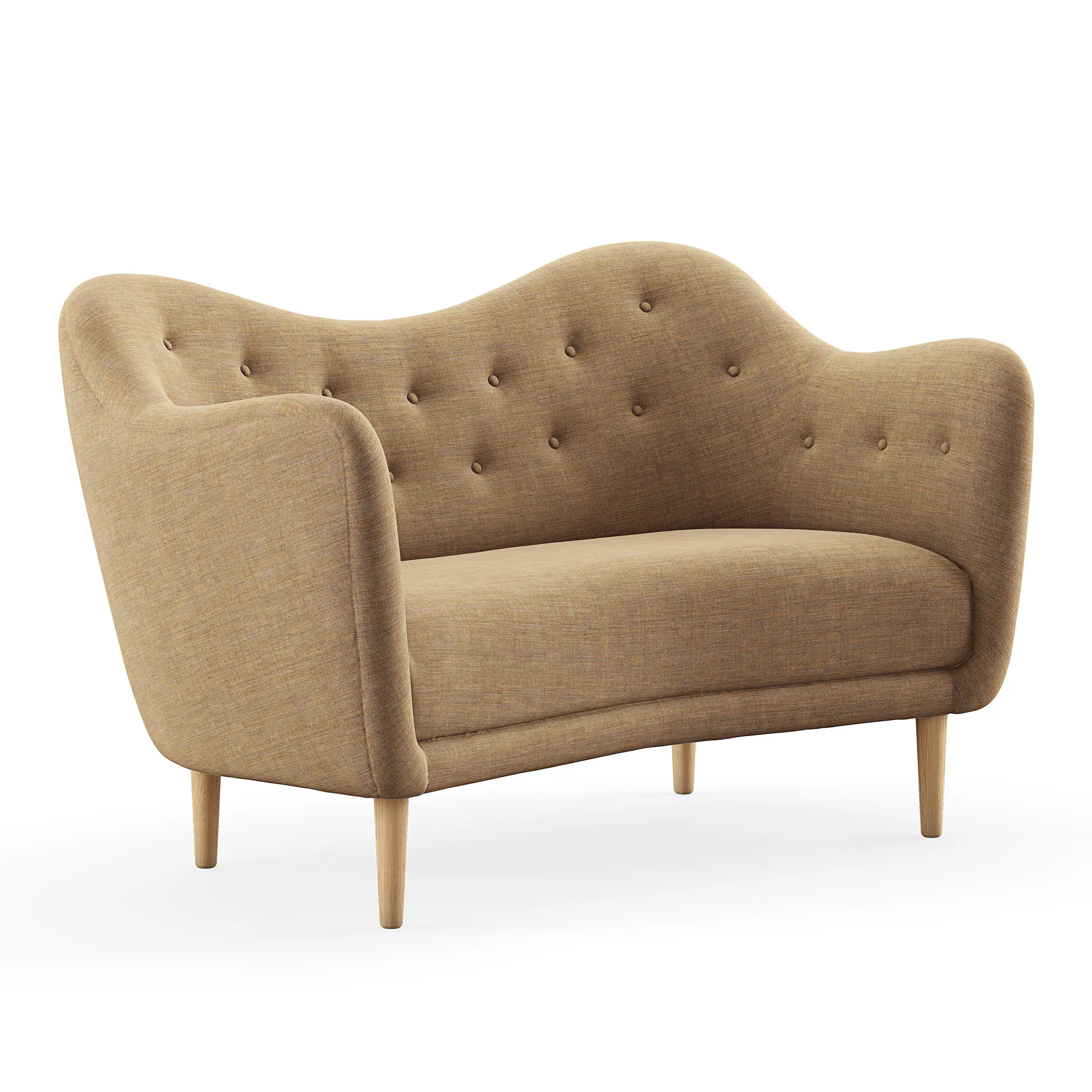 46 sofa Clear oiled oak - 1