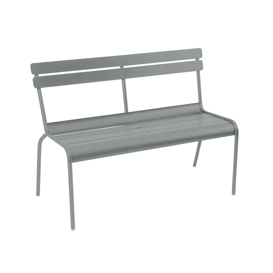 Luxembourg 2/3 Seater Bench W Backrest - Lapilli Grey