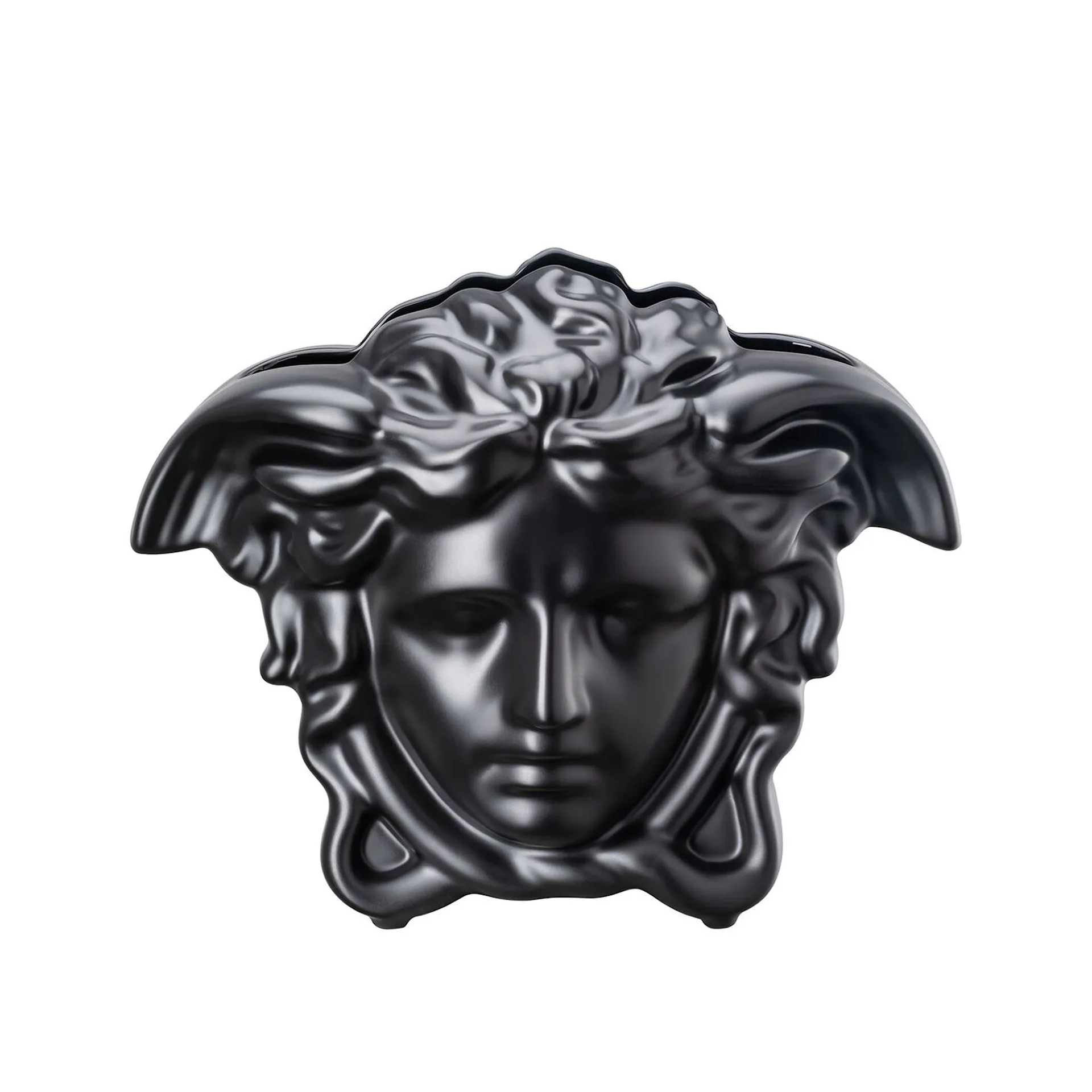 Medusa Grande Black Vase - Versace - NO GA