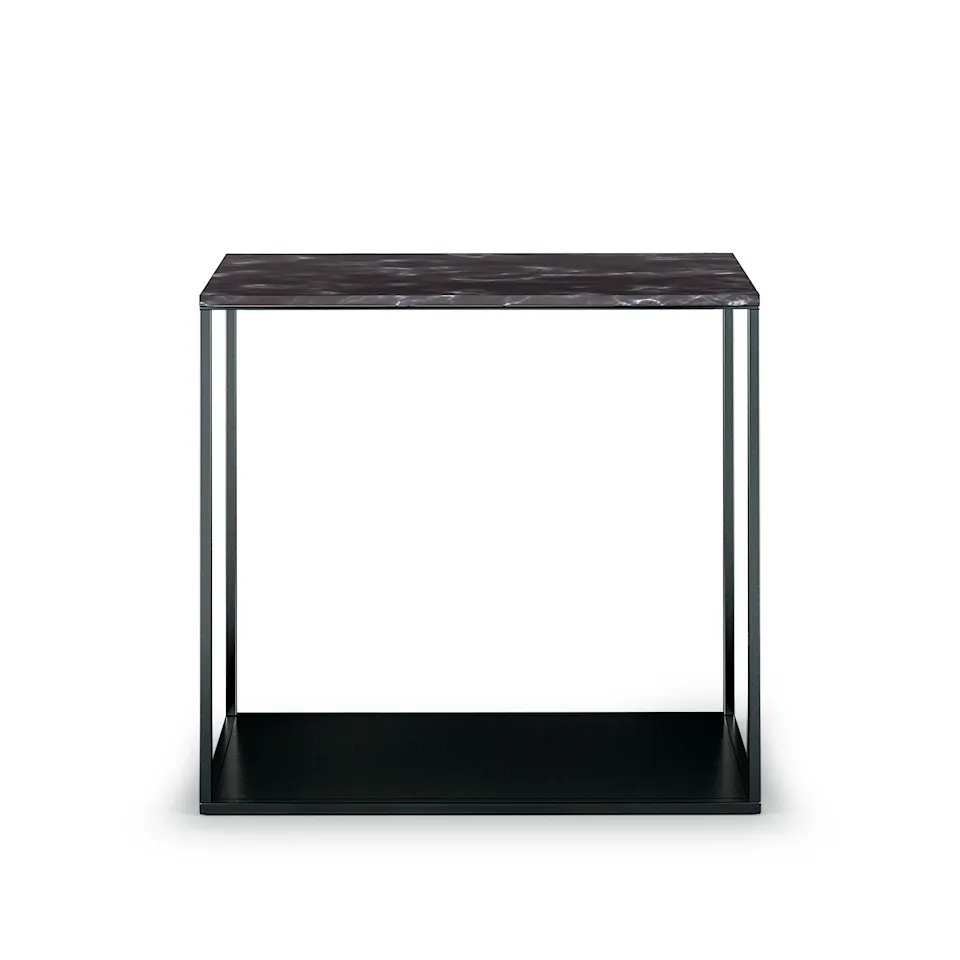 York Sidetable Frame, Anthracite, Black Marble Top