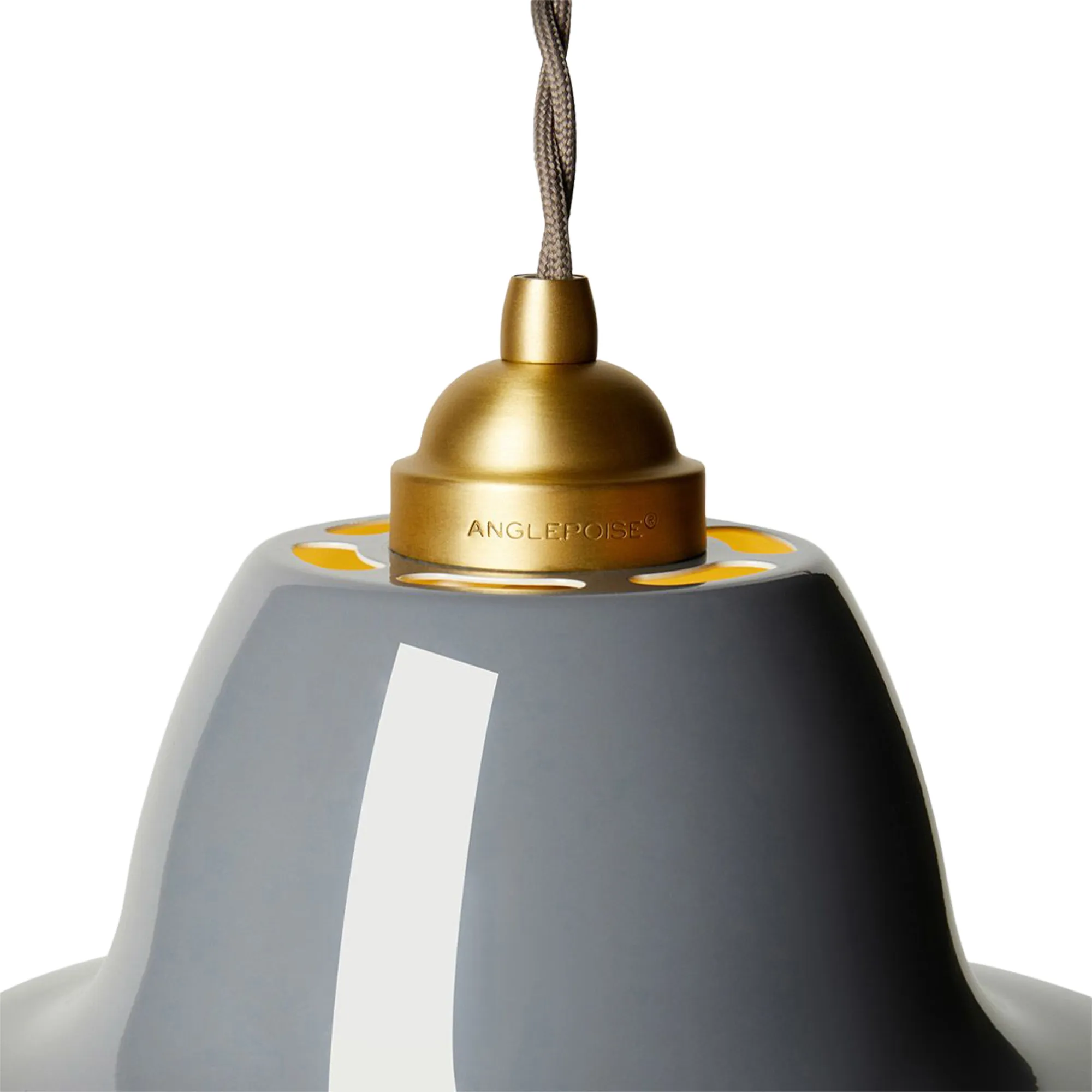 Original 1227 Brass Midi Wide Pendant Lamp - 2