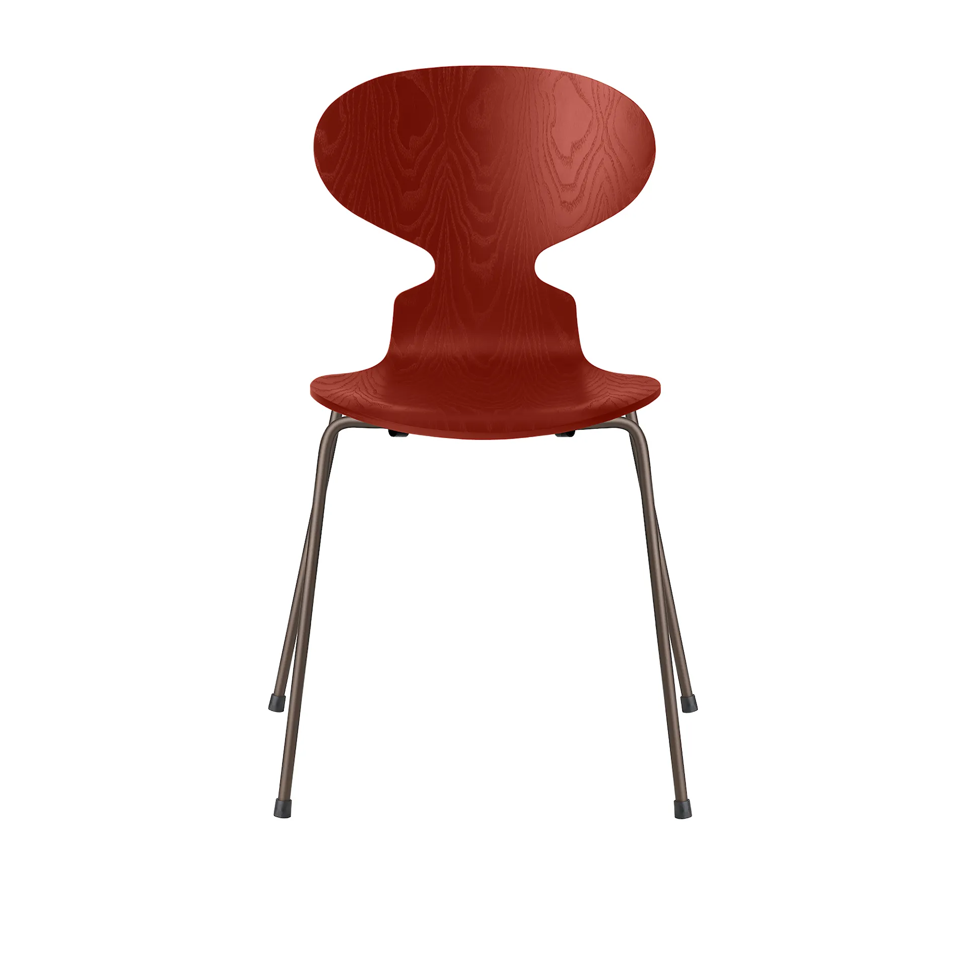 Ant 3101 farget asketrefinér stålstativ brun bronse - Fritz Hansen - Arne Jacobsen - NO GA