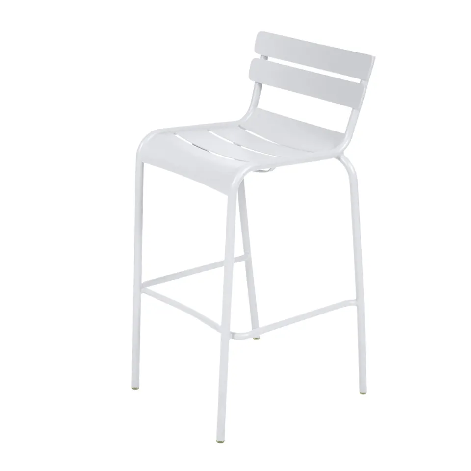 Luxembourg Bar Chair Cotton White 01