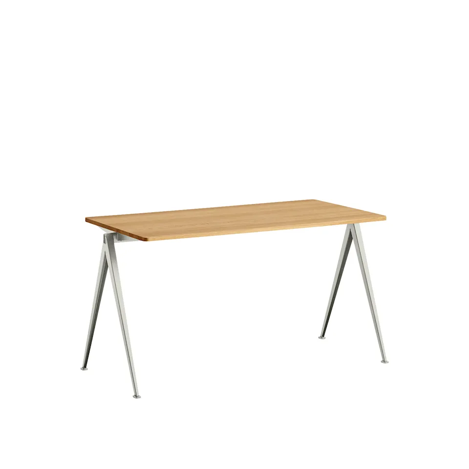 Pyramid Table 01 - Beige Base - Oiled Oak - 140x65 cm