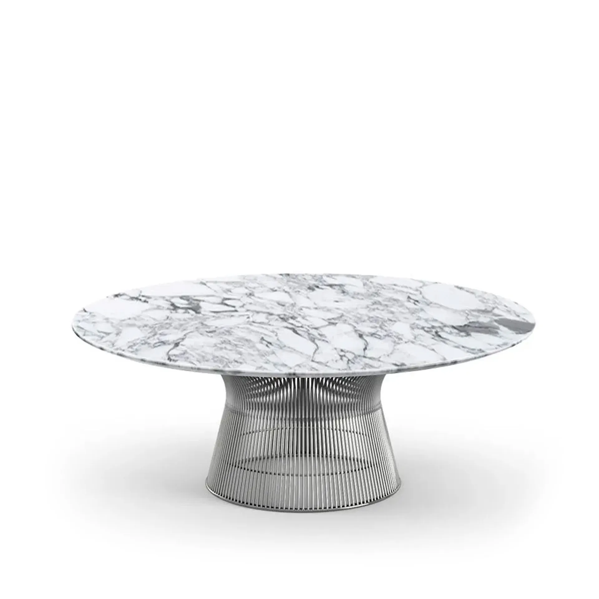 Platner salongbord Ø 107 cm Polert nikkel - Knoll - Warren Platner - NO GA