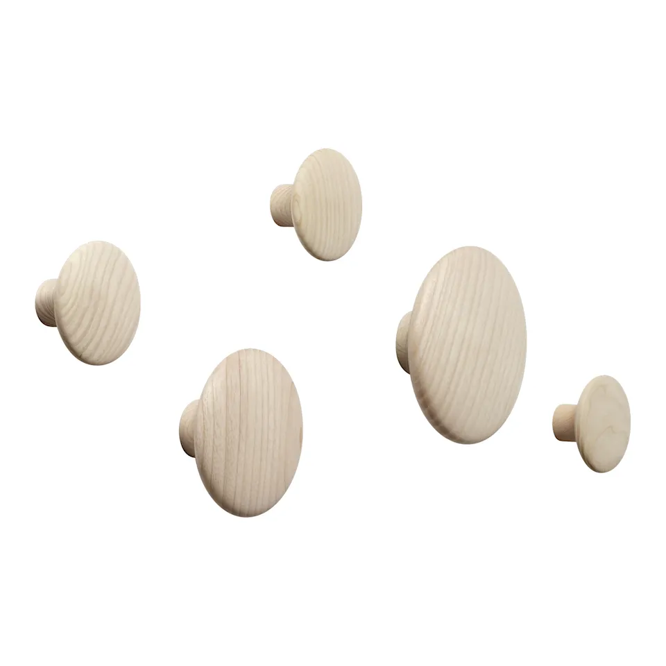 Dots Wood Coat Hanger Set of 5