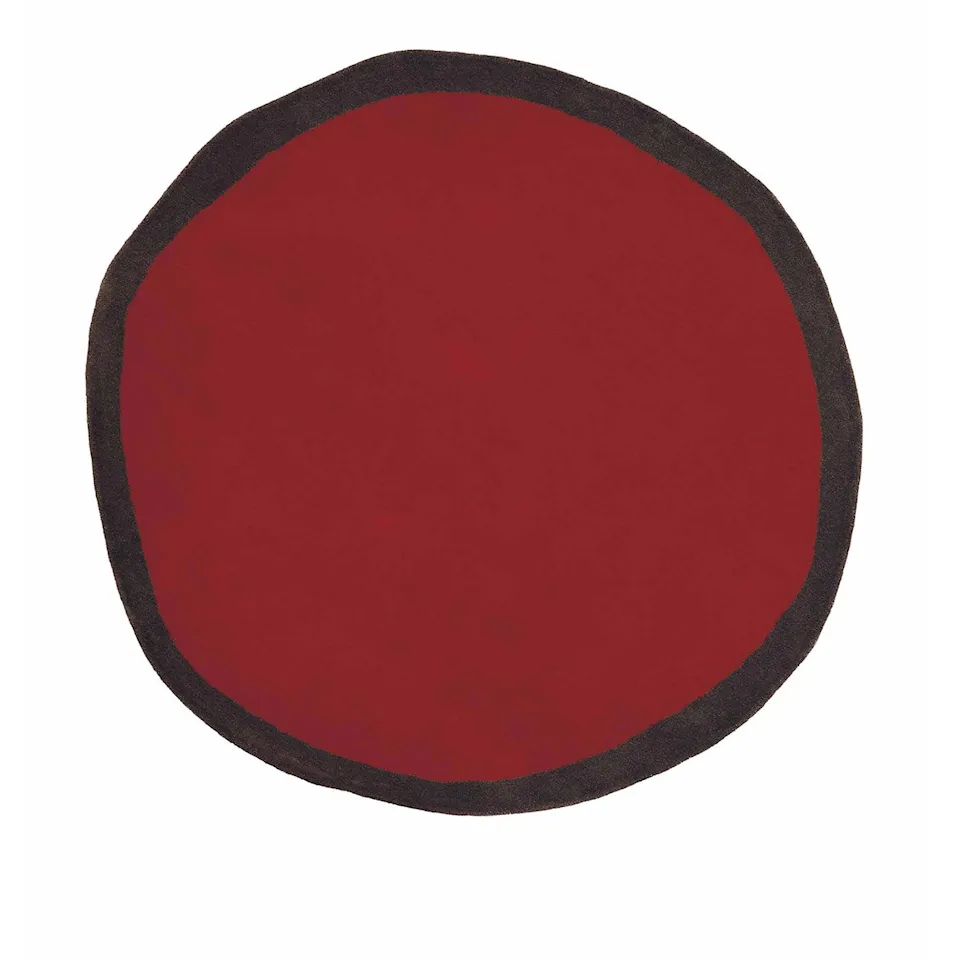 Aros Round Rug Red