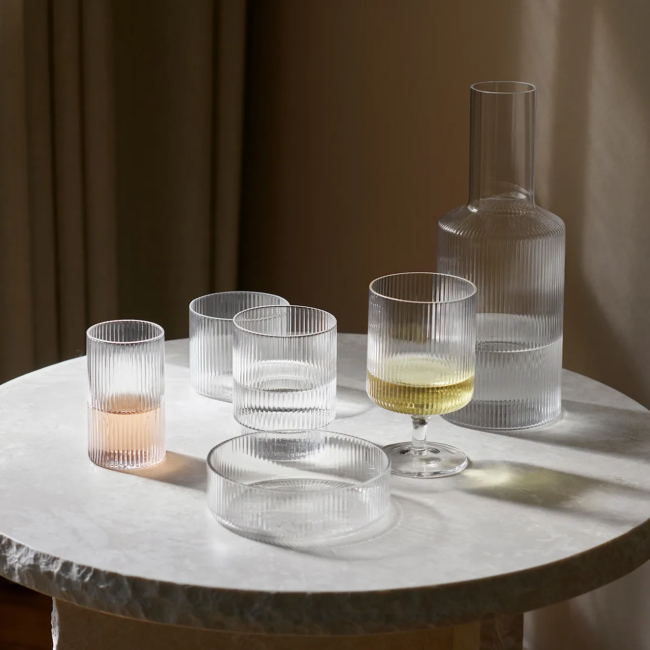 Ripple drikkeglass 4-pakning