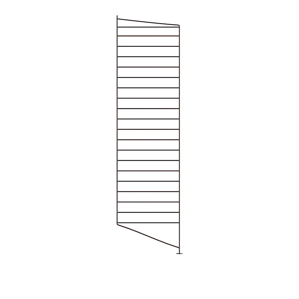 Gulvgavl 115x30cm 1-pakning mørkebrun