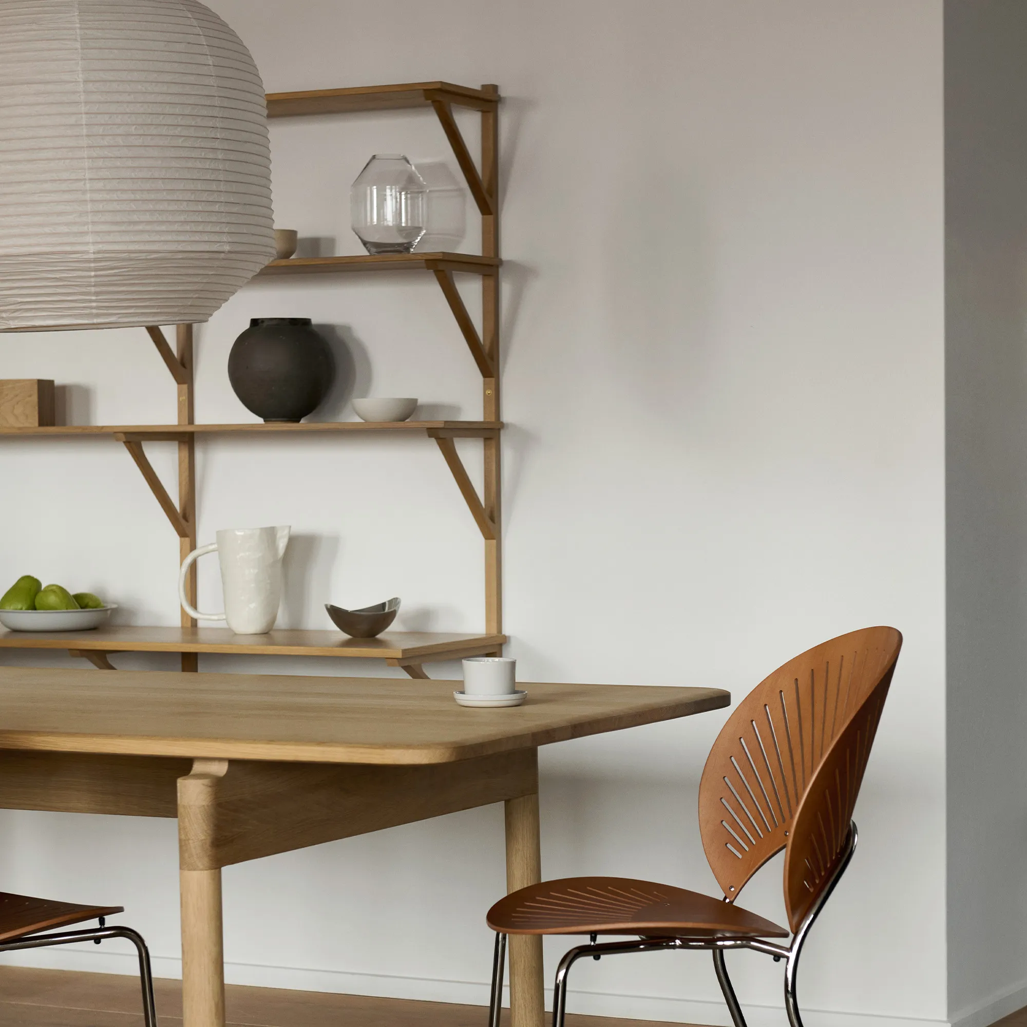 BM29 vegghylle 78 cm 3 hyller og skrivebord - 8