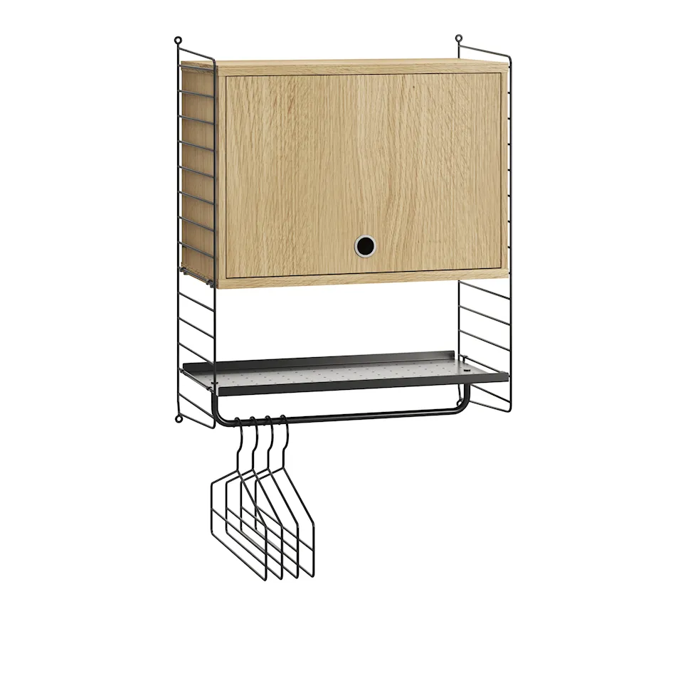 Gang hyllesystem V eik/svart