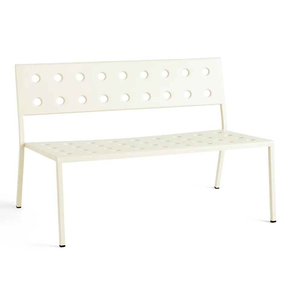 Balcony Lounge Bench w. arm / Chalk Beige