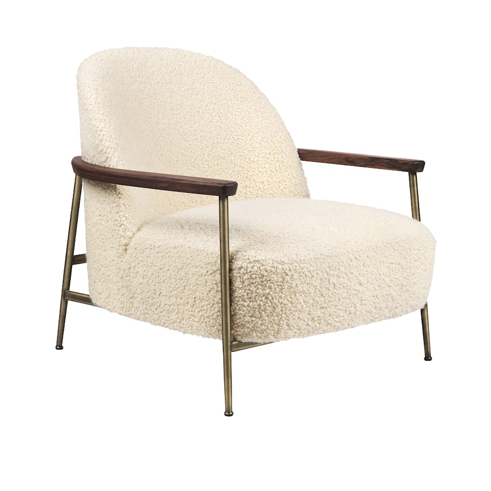 Sejour Lounge Chair Walnut - Med armstöd