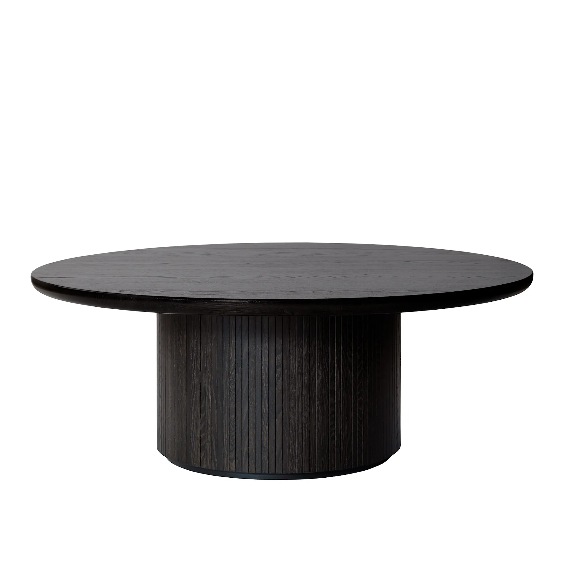 Moon Coffee Table Round Brown Black Stained Oak - Gubi - NO GA