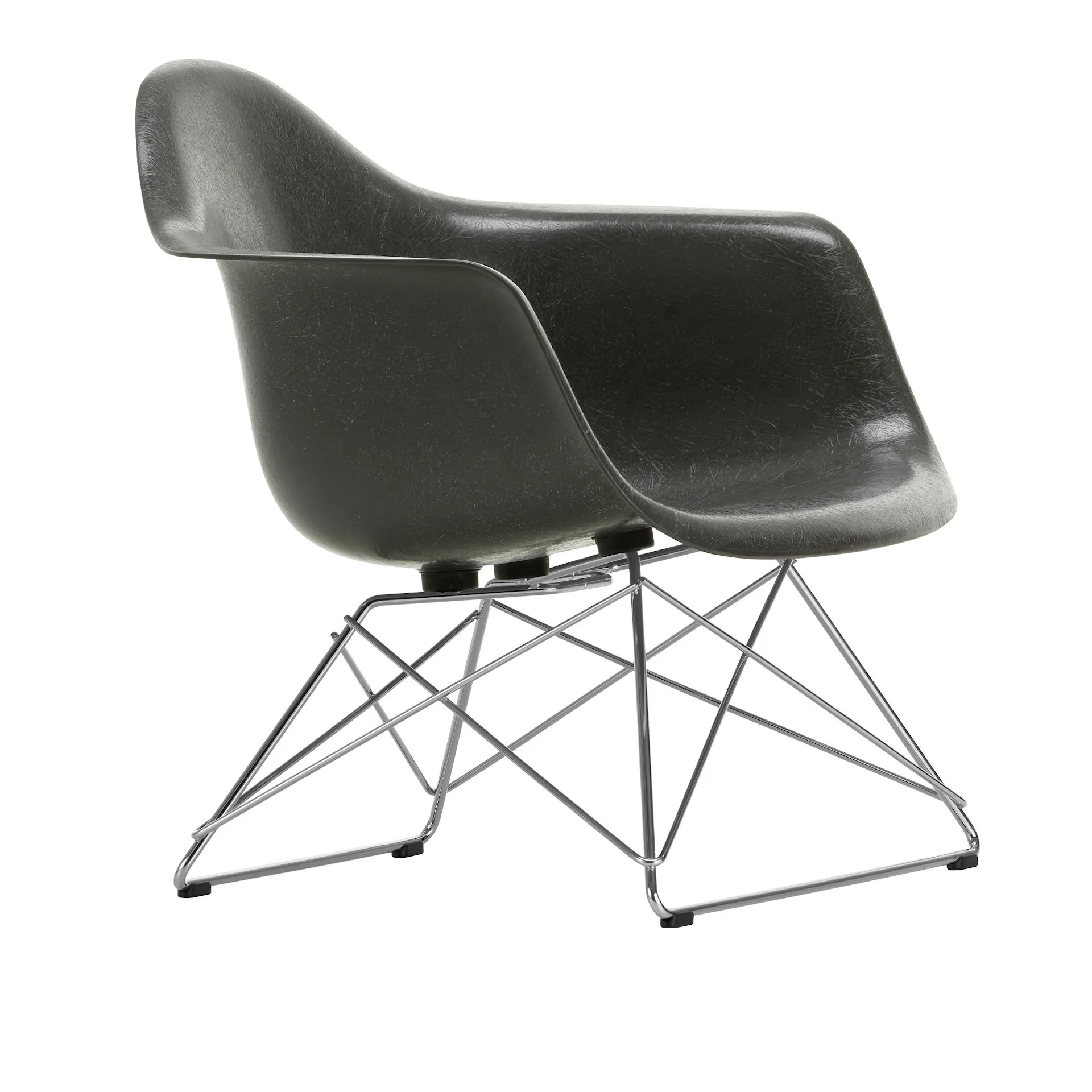 Eames Fiberglass Armchair LAR lenestol Chrome - Vitra - Charles & Ray Eames - NO GA