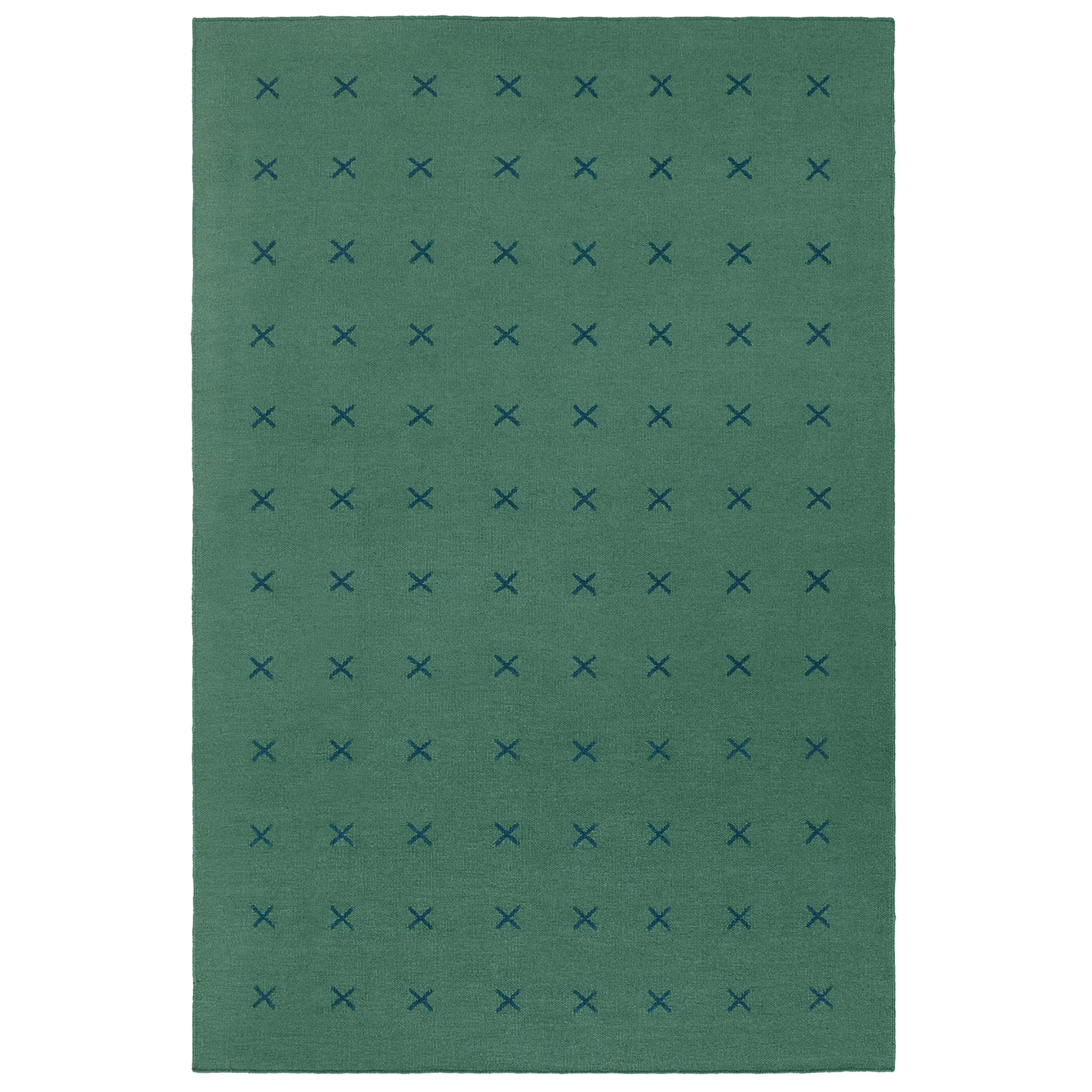 Cross Green/Deep Teal ullteppe - 1
