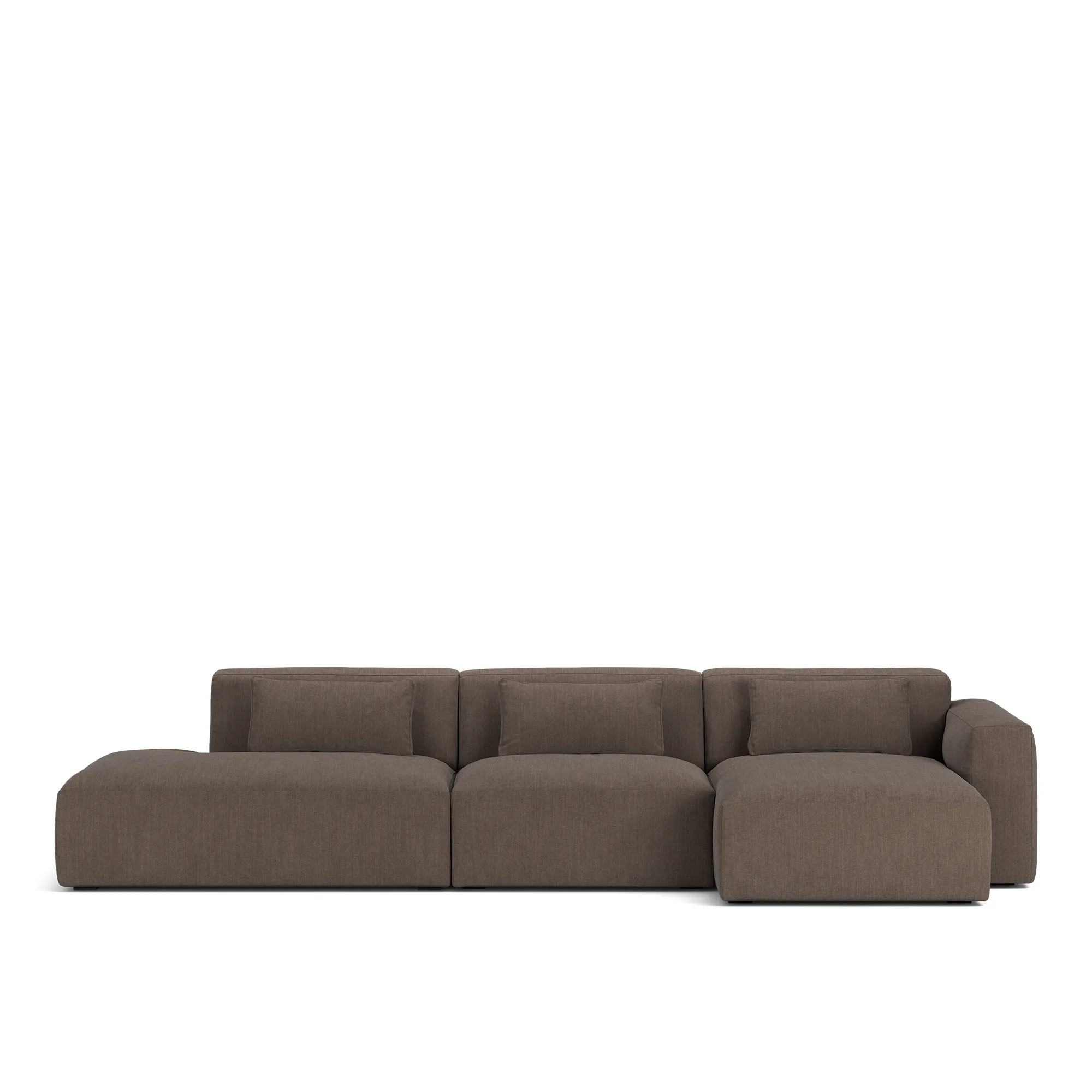 Brick 3-seters sofa sjeselong åpen ende venstre - 9