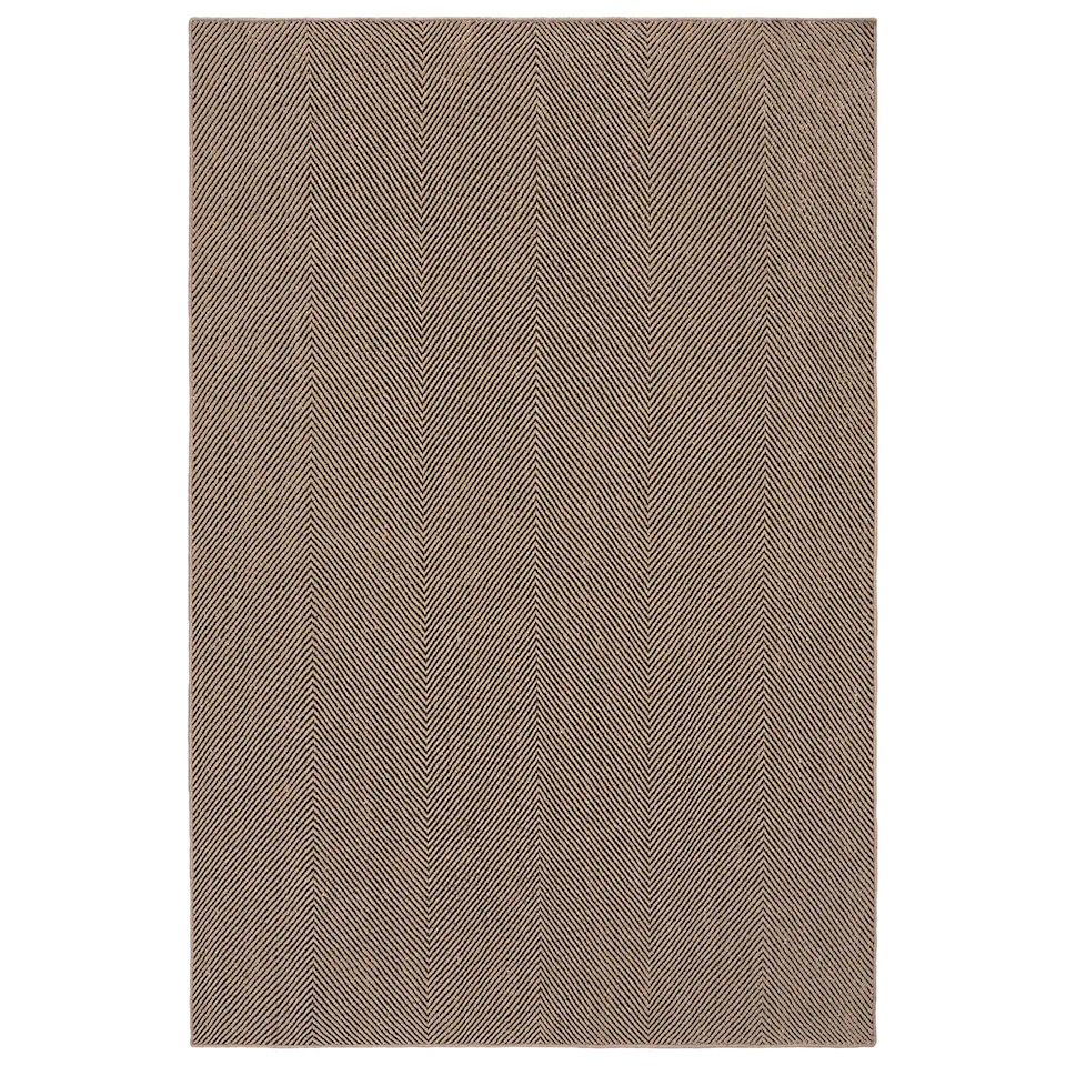 Jute Herringbone Natural/Brown teppe