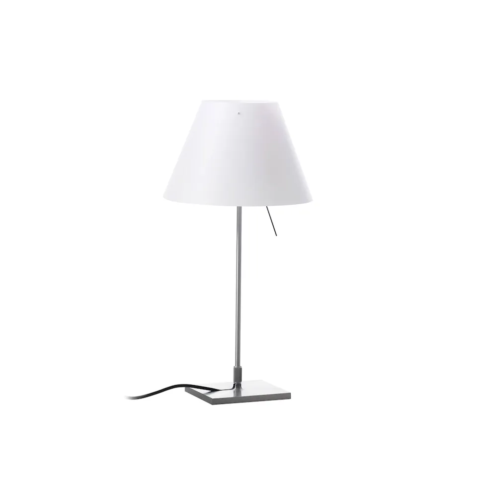 Costanzina Bordlampe - Aluminium/Hvit