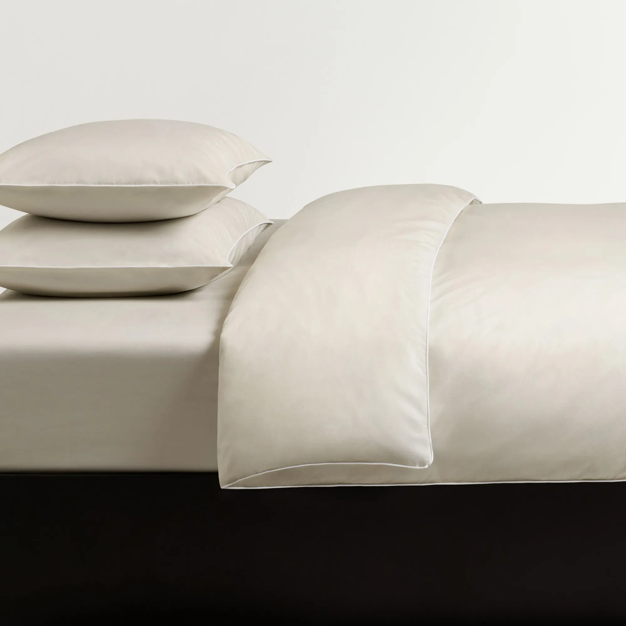 Percale Sand/White putetrekk 2-pakning - 4