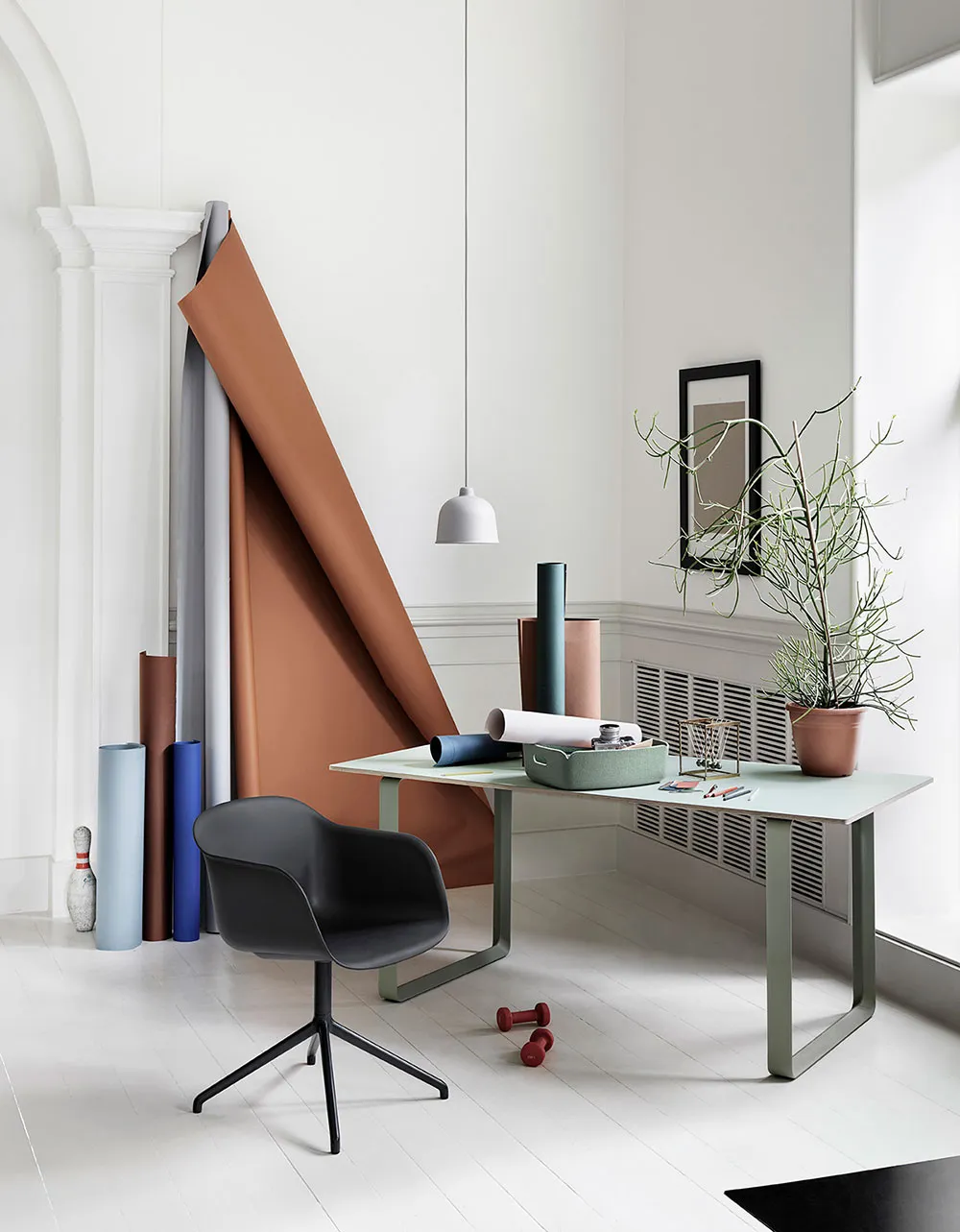 Fiber Armchair - Wood Base - 9