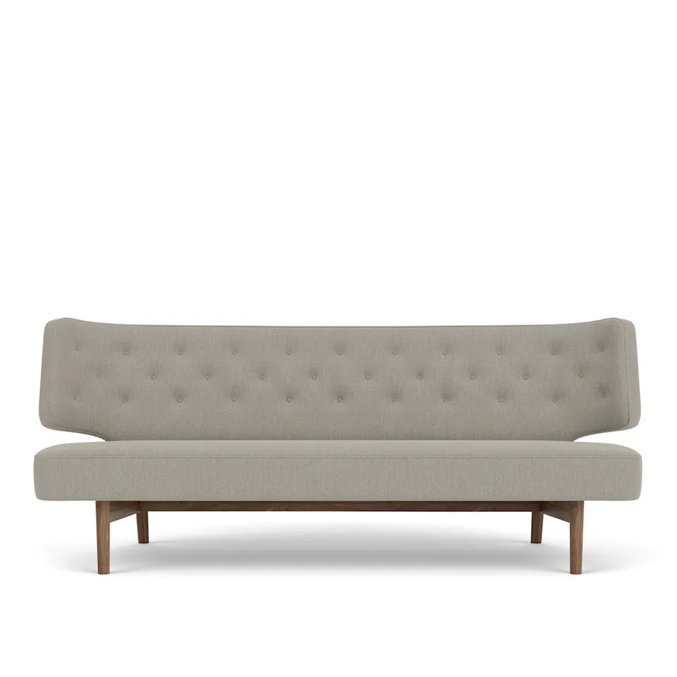 Radiohus 2-seters sofa valnøtt