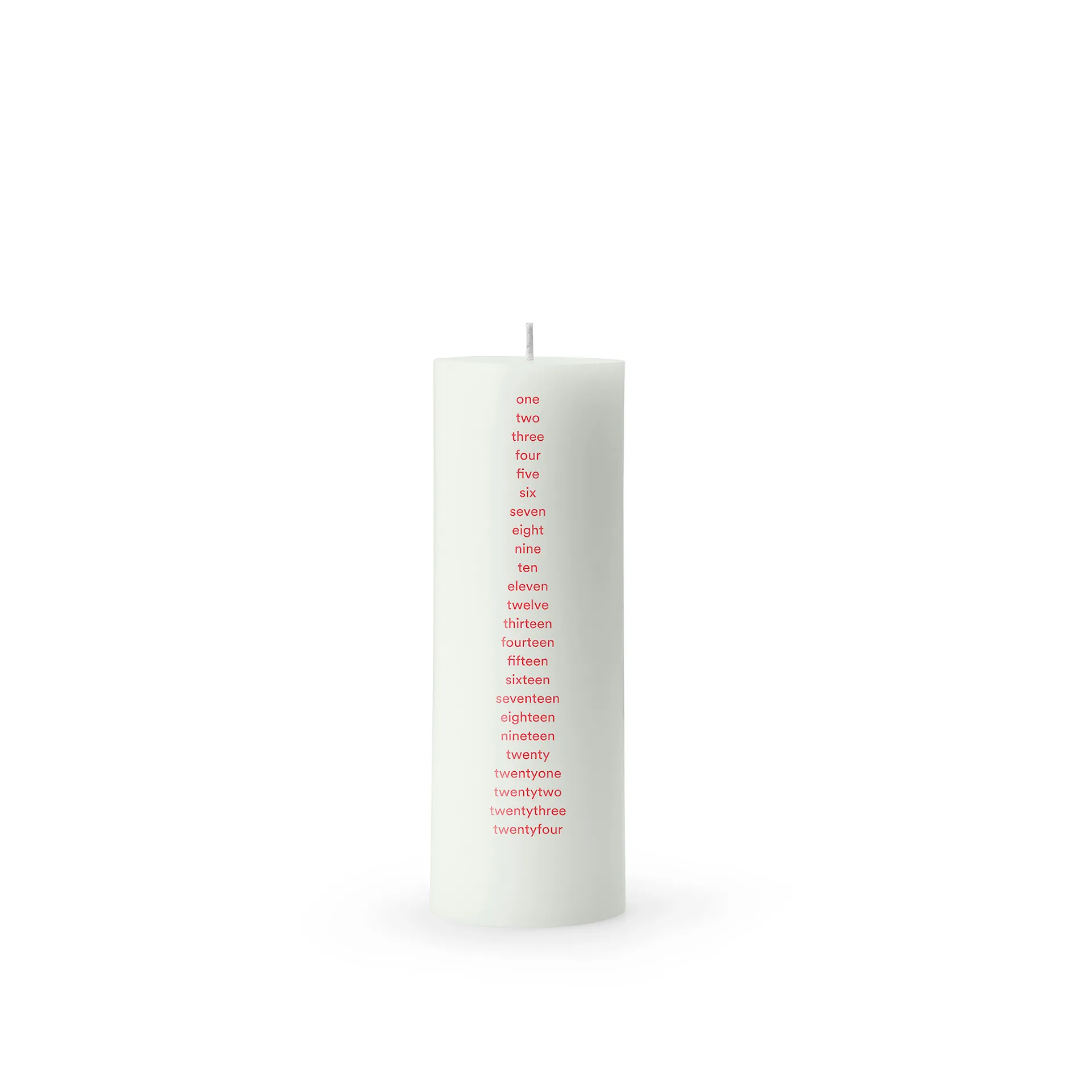 Calendar Candle Round Light Green - Normann Copenhagen - NO GA