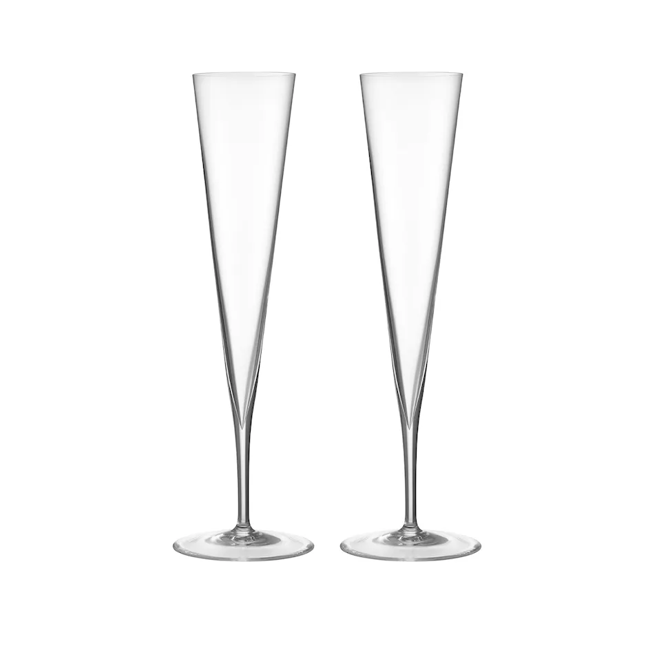 Geometry Champagne Glass 25 cl 2-Pack