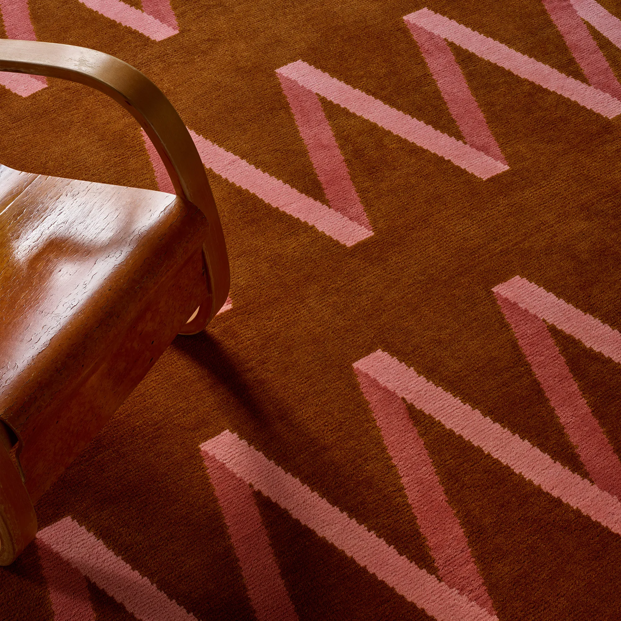 Folding Ribbon Amber ullteppe