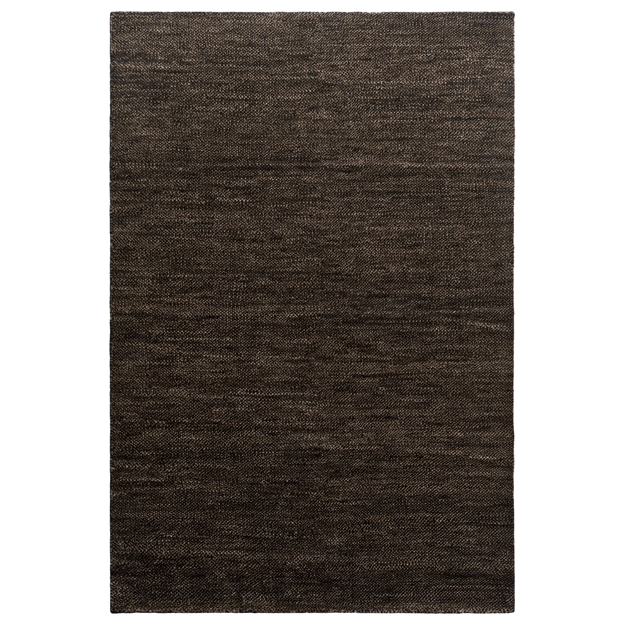 Savanna Dark Jute/Black ull- og juteteppe - 1