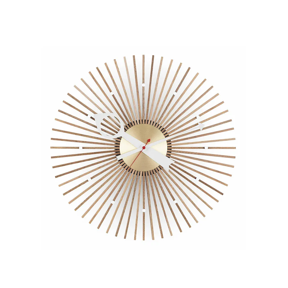 Popsicle Clock - Valnøtt, Materiale: Valnøtt, Farge: Valnøtt