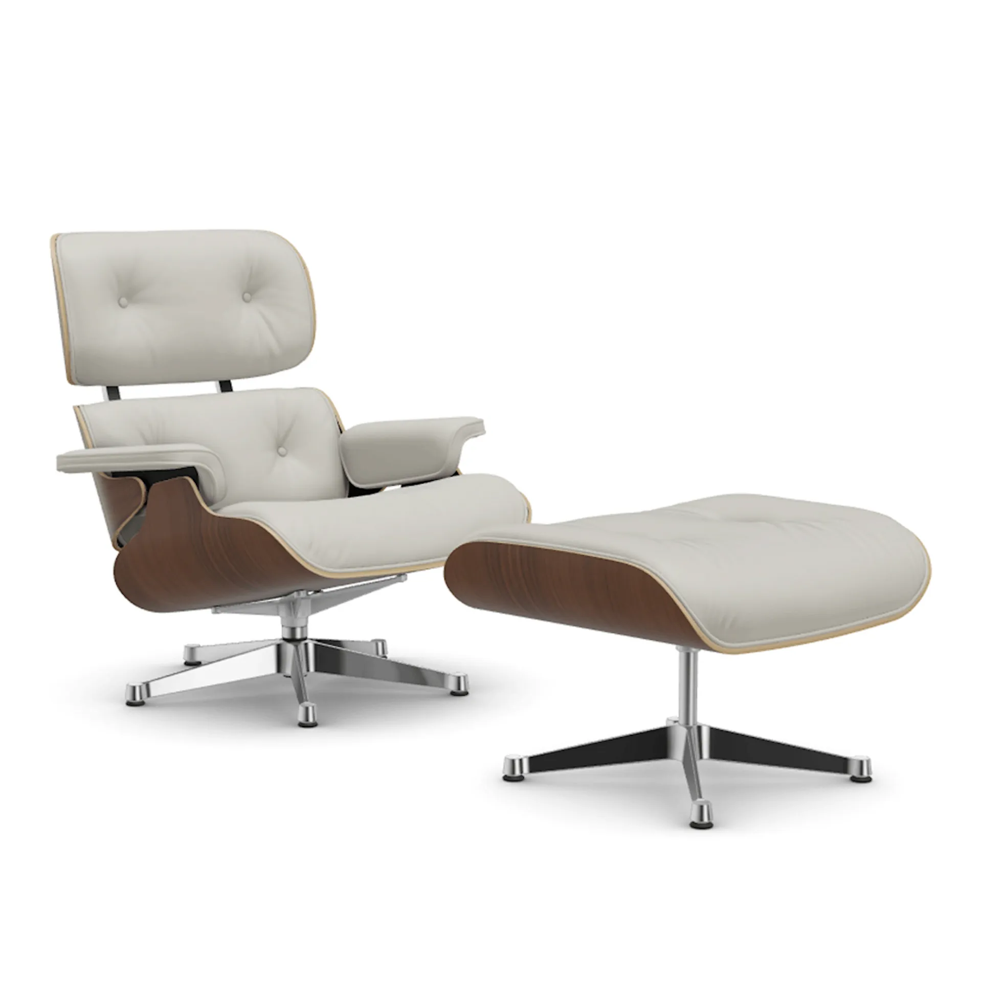 Eames Lounge Chair & Ottoman svartbeiset valnøttpolert base - Vitra - Charles & Ray Eames - NO GA