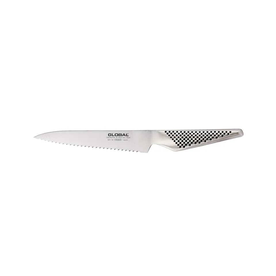 GS-14 Allroundkniv med tannslipt egg 15 cm