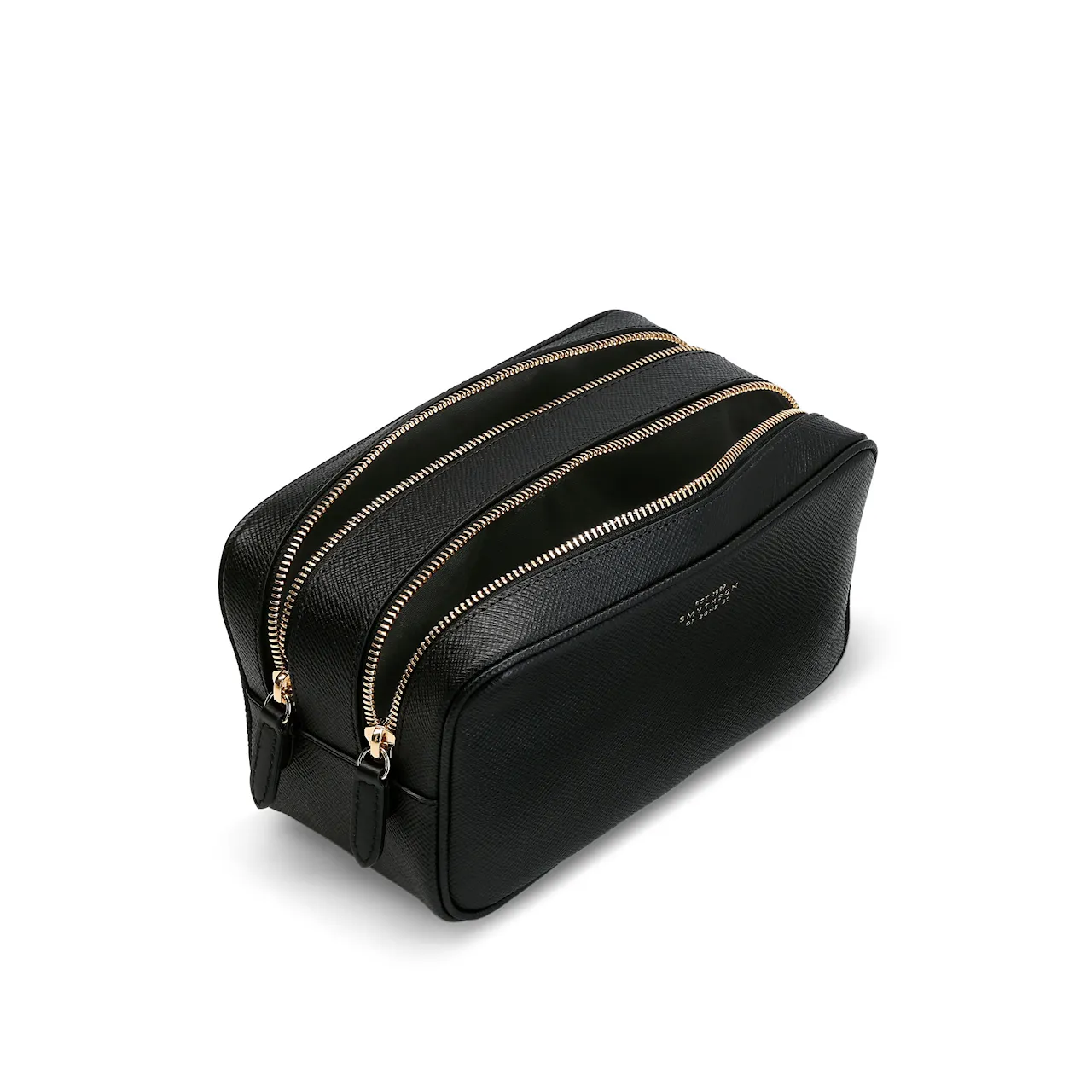 Panama Double Zip Washbag - Black