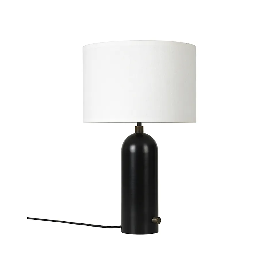 Gravity bordlampe liten svart stål