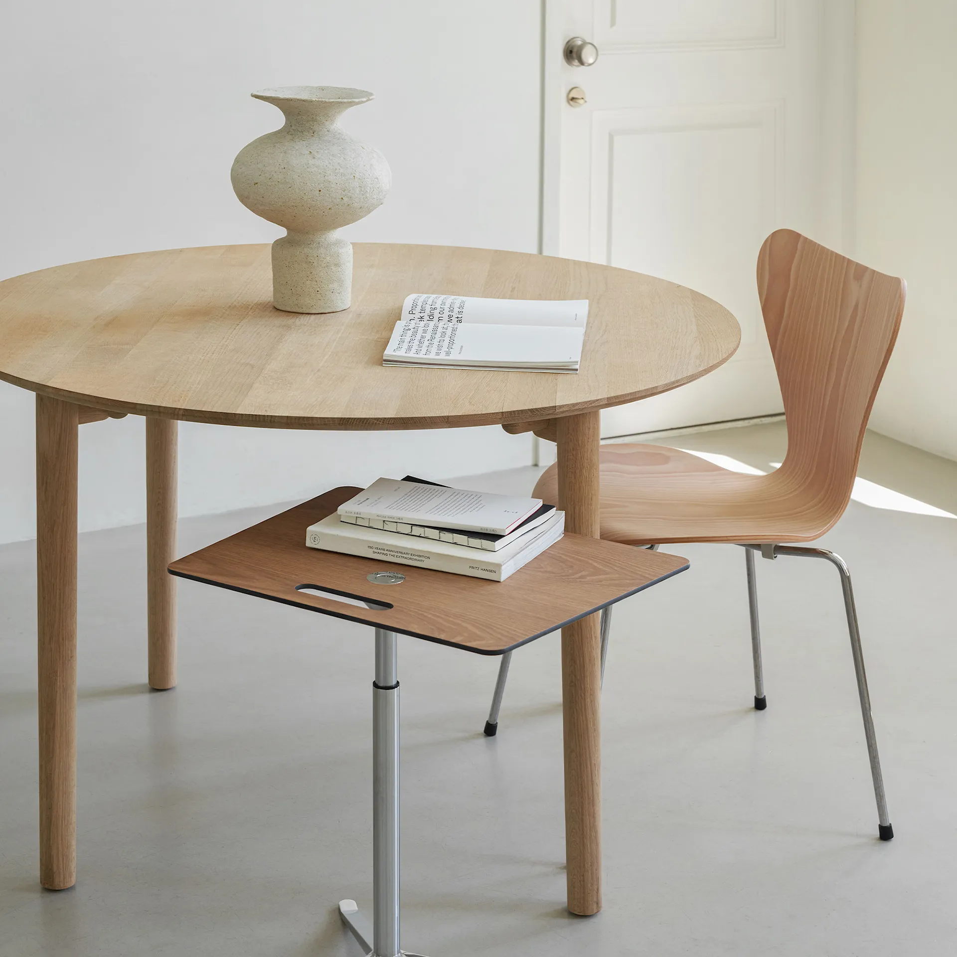 Series 7 stol 3107 trefiner stålram krom - Fritz Hansen - Arne Jacobsen - NO GA