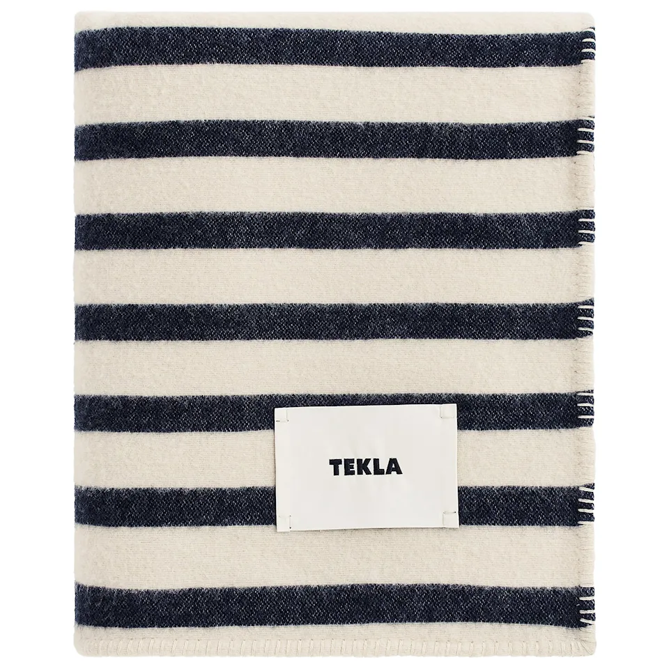 Magpie Stripes lammeullpledd